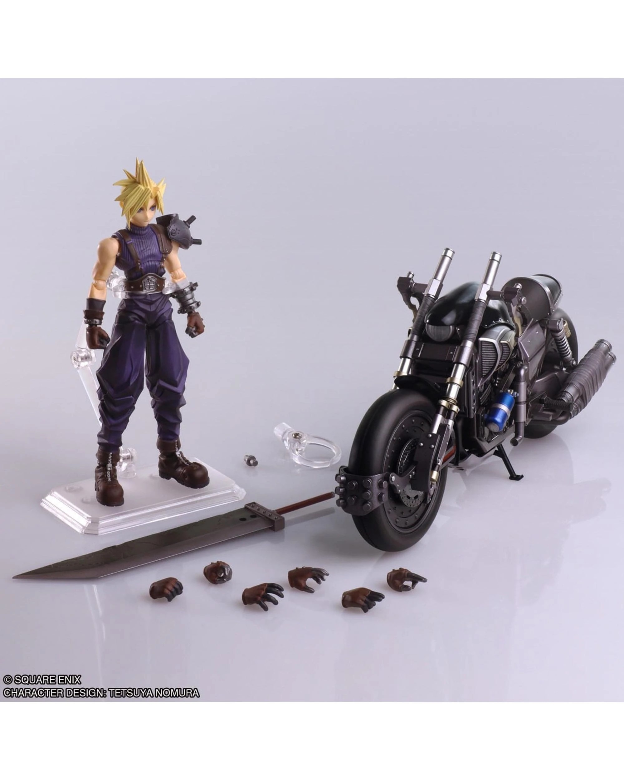 8 Final Fantasy VII Cloud Strofe and Hardy-Daytona Bring Arts Action Figure, 8 of 8