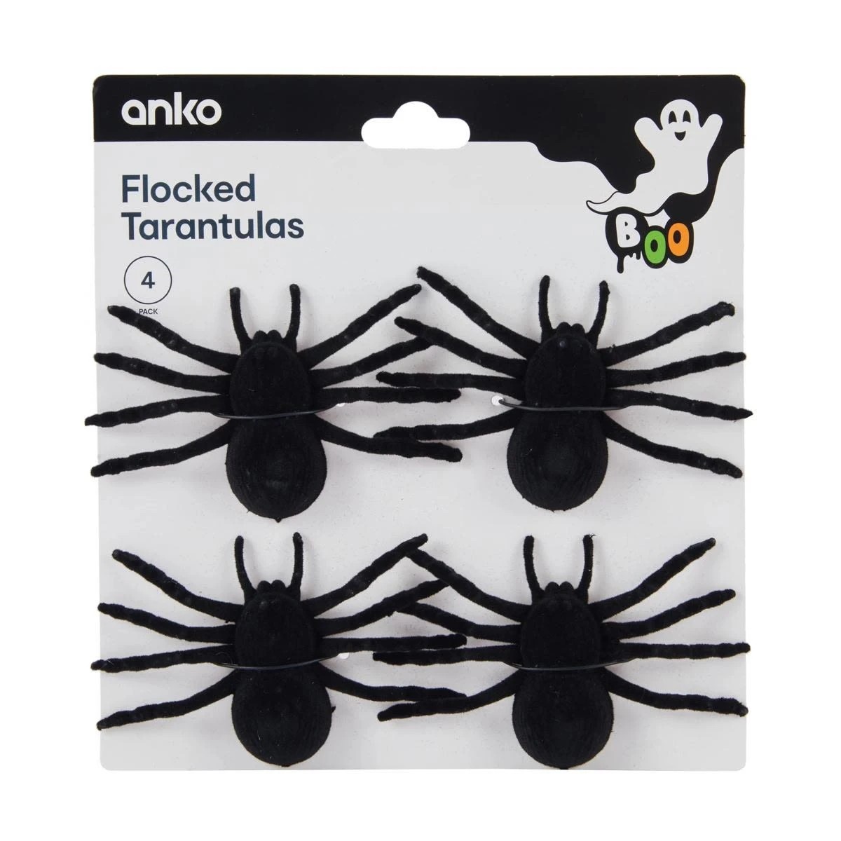 6 4 Pack Flocked Tarantulas, 6 of 7