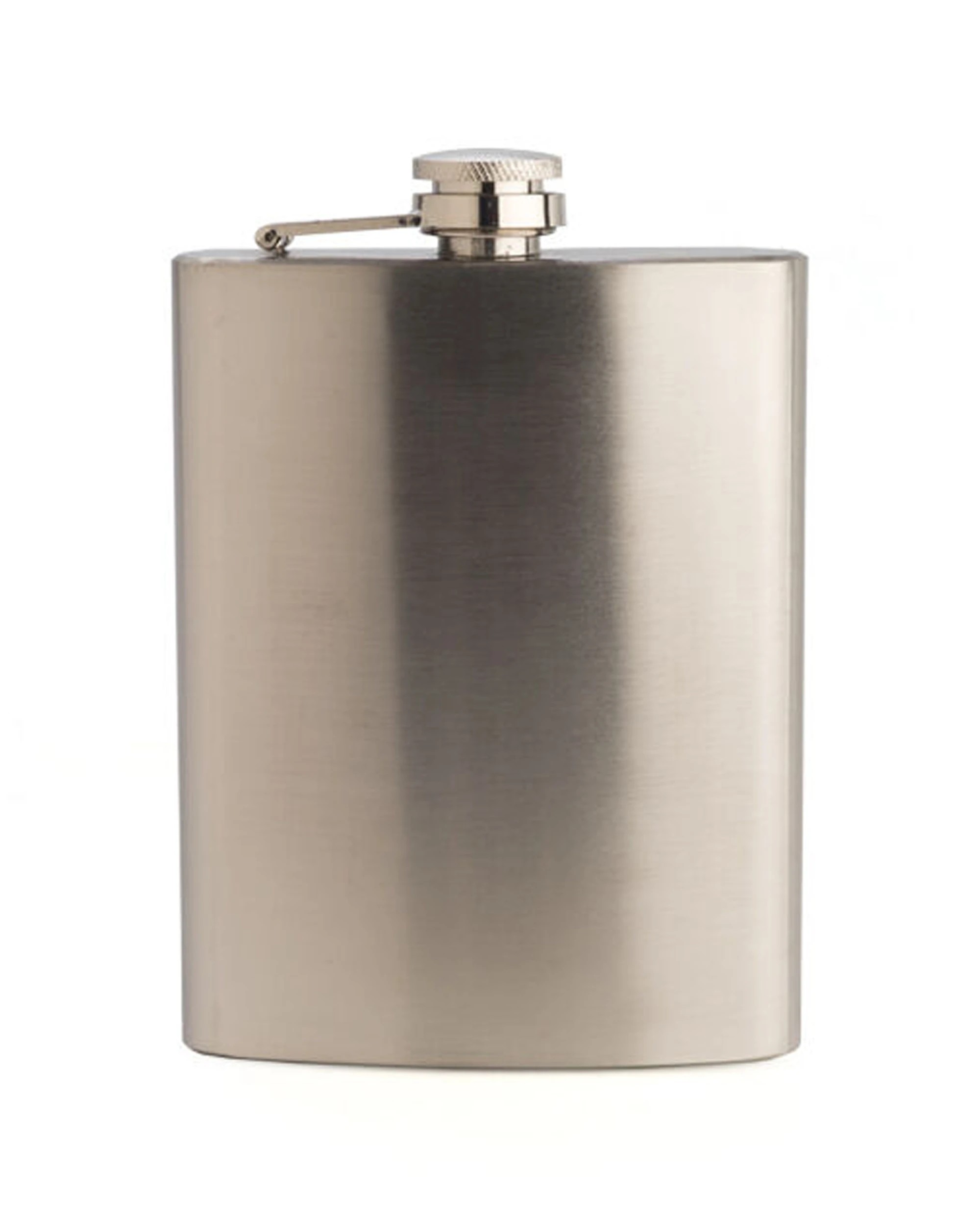 1 MDI Hip Flask Classic Stainless Steel 8Oz - Silver, 1 of 1