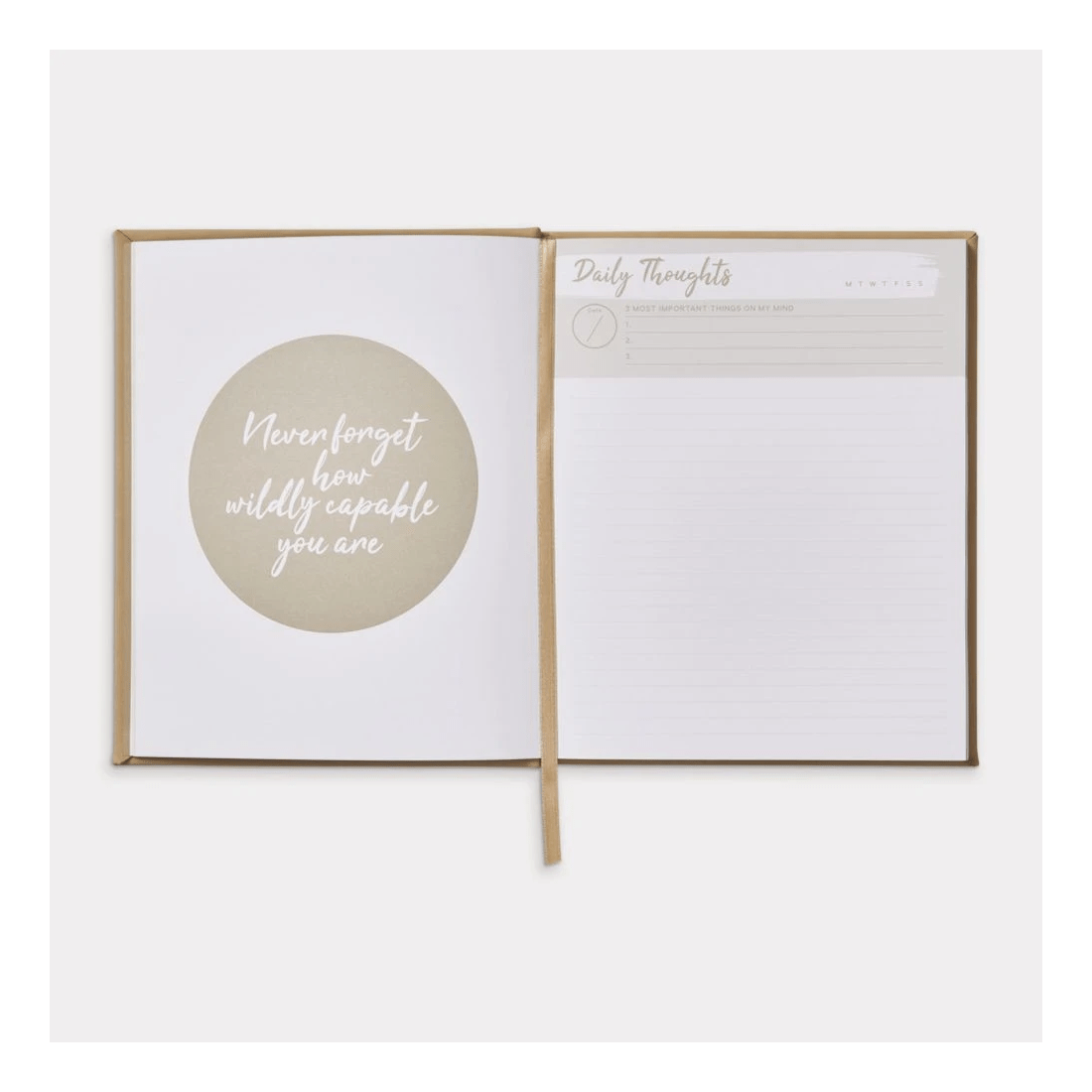 3 Otto Daily Thoughts Journal 160 Pages Beige, 3 of 4