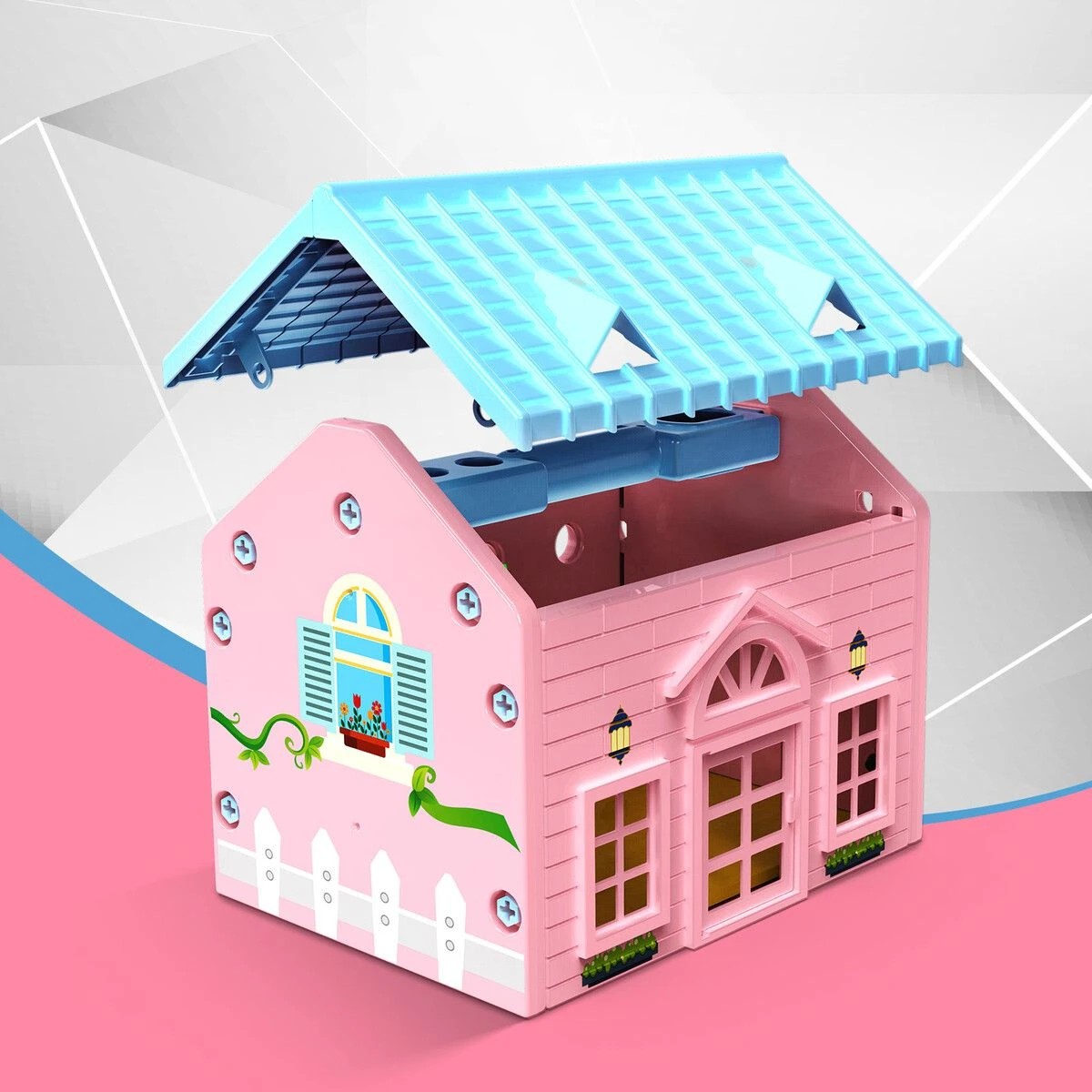 2 AUSWAY Childrens Toolkit 80pcs Construction Toys Tool Set, 2 of 4