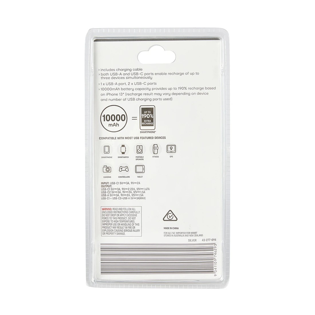 10 Portable Charger 10000mAh USBA and C 20W, 10 of 10