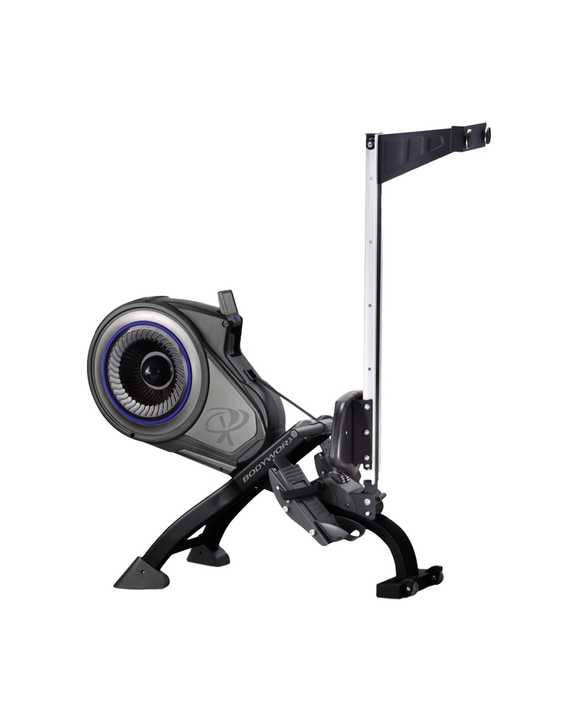 1 Bodyworx Manual Mag Rower 8 Level Magnetic Resistance Foldable Gym Equipment 218x52cm - Black, 1 of 2