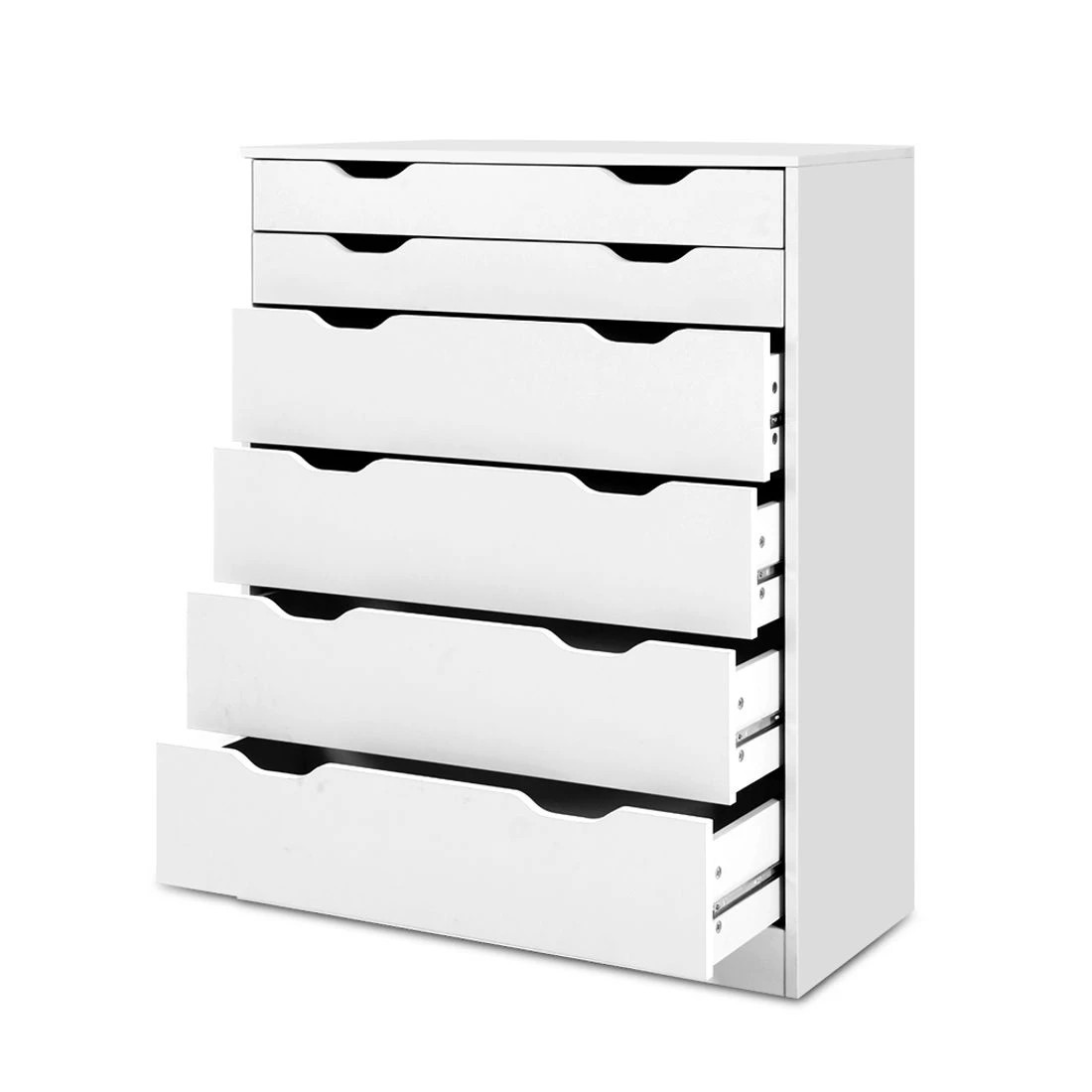 3 Artiss 6 Chest of Drawers - White, 3 of 8