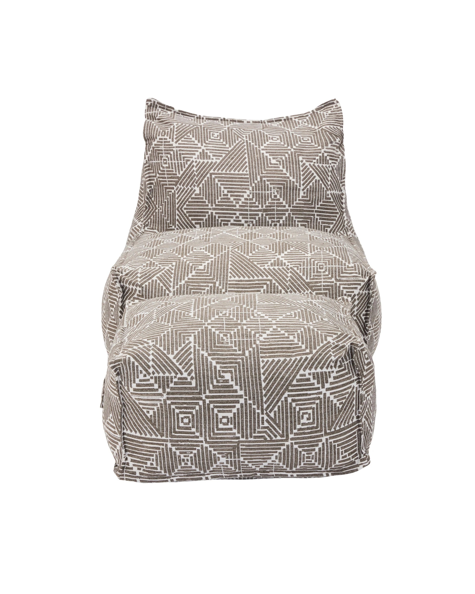 1 IHOMDEC Outdoor Waterproof Compression Sofa With Ottoman - Beige, 1 of 10