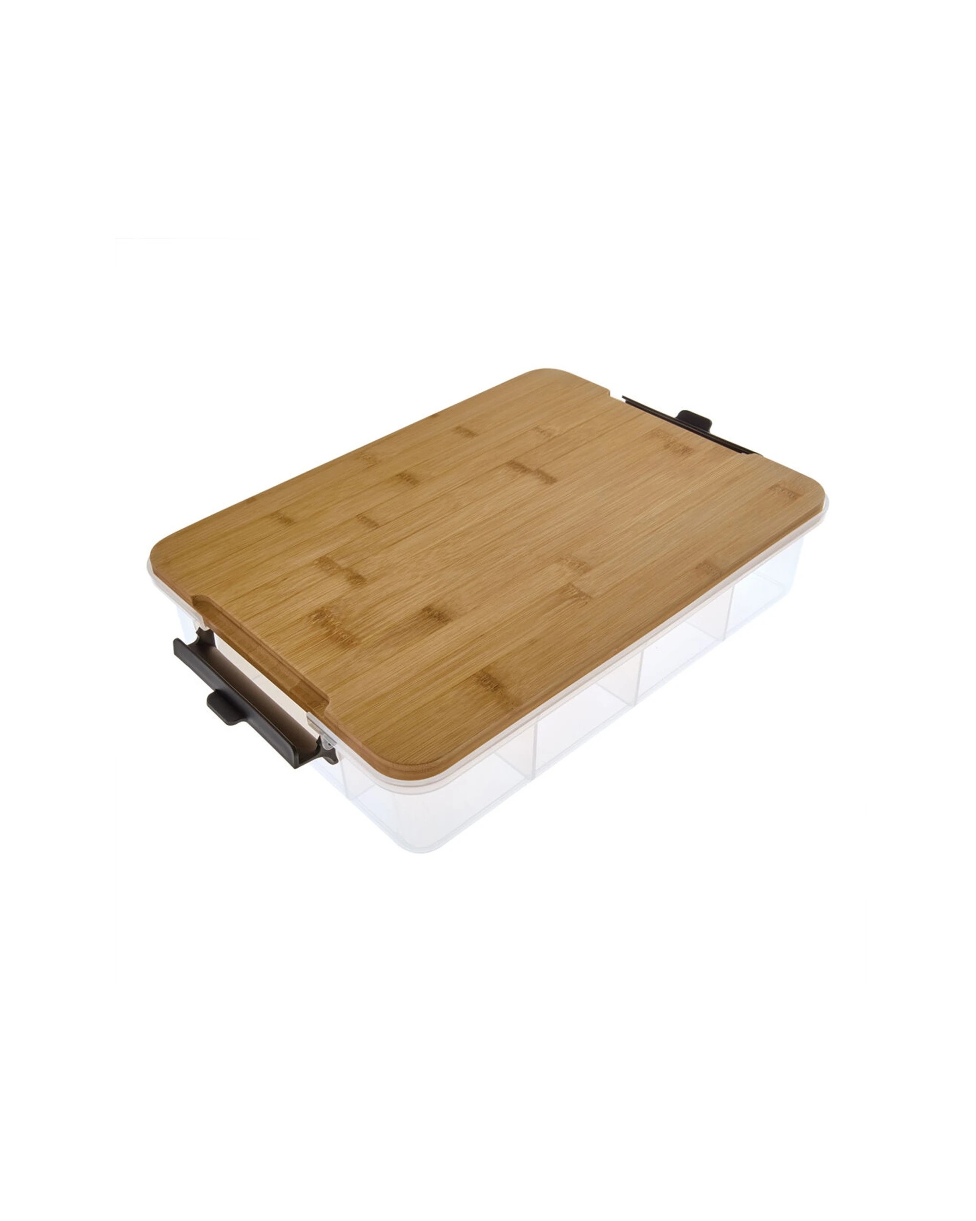 3 Farberware 2PK SnackleBox Bamboo Storage Board With 11-Compartment Food Storage Container - Multi, 3 of 8