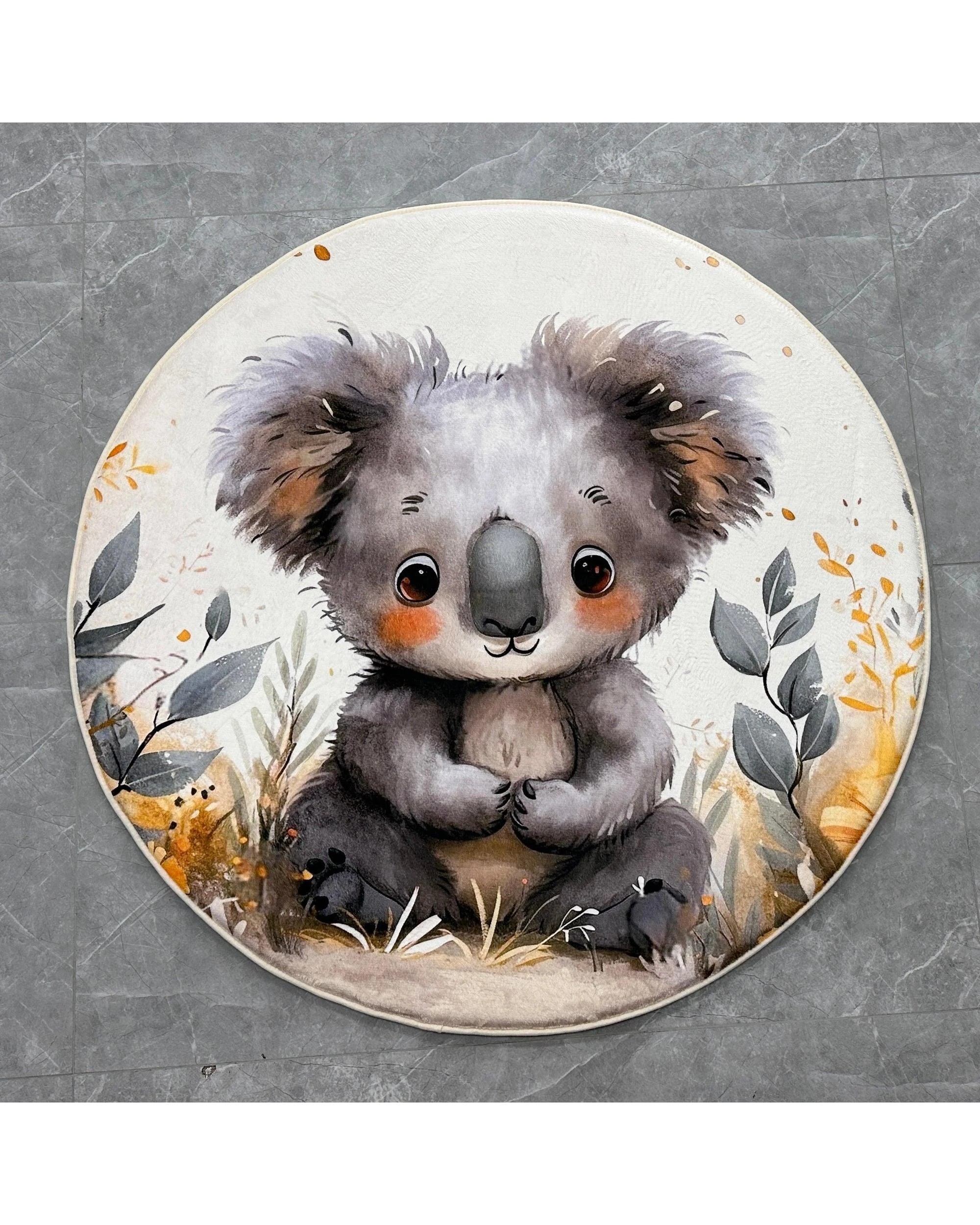 3 La Grace Home Ultra Soft Kids Koala Plush Mat - 120x120cm, 3 of 5