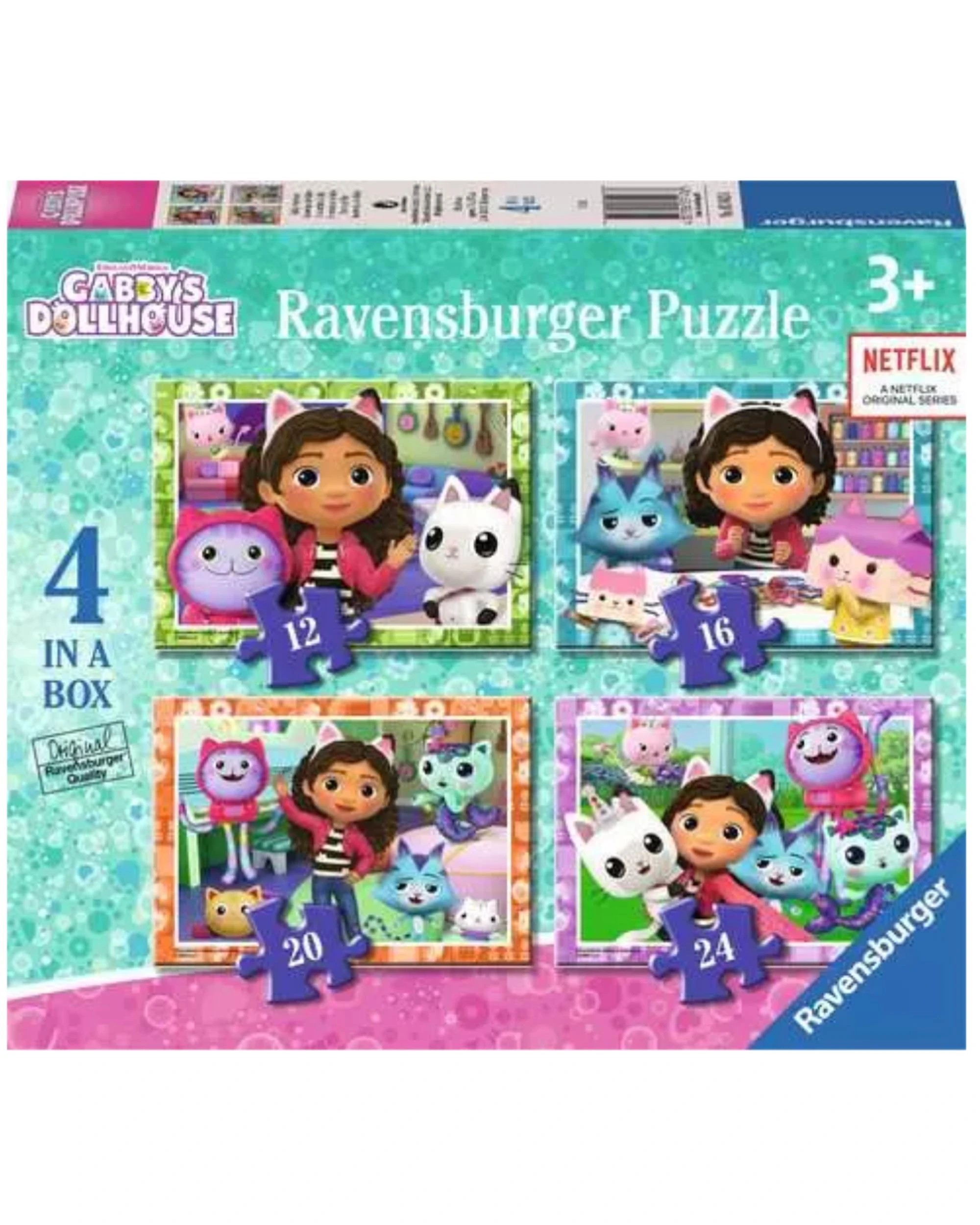 1 Ravensburger Gabbys Dollhouse 4 In A Box Jigsaw Puzzle, 1 of 5