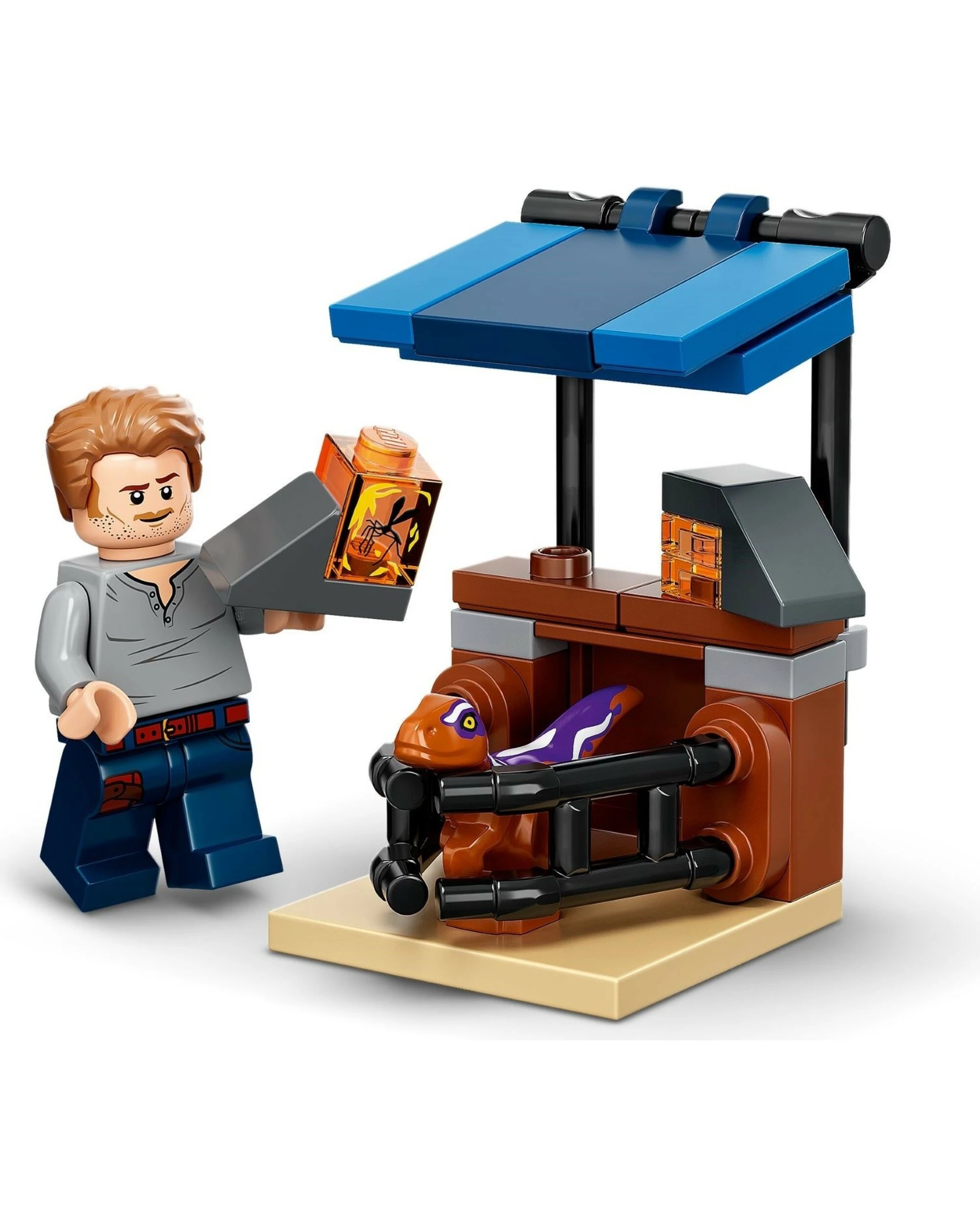 3 LEGO Jurassic Park 76945 Atrociraptor Dinosaur: Bike Chase, 3 of 5