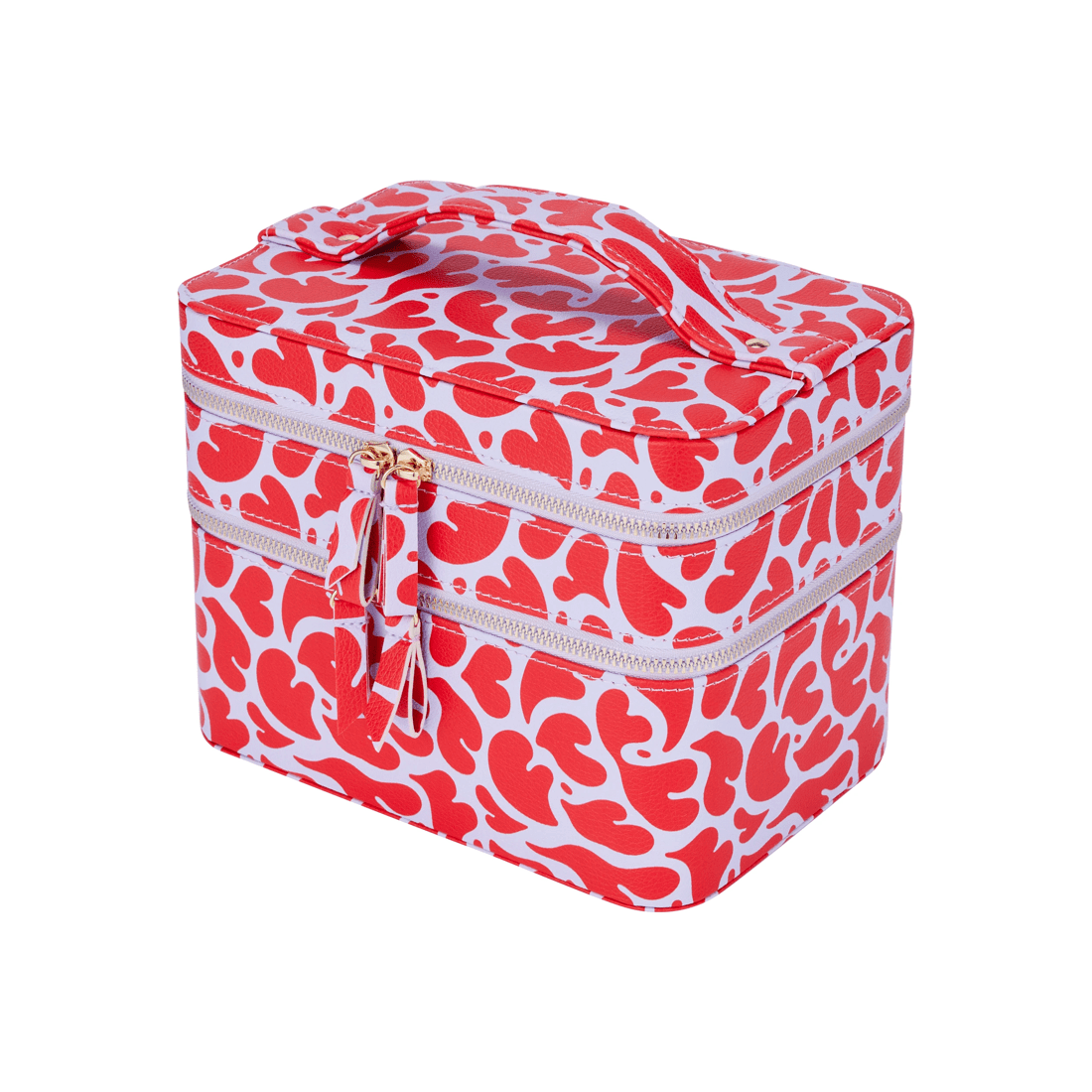 2 OXX Cosmetics Double Tier Hard Makeup Organiser Case, 2 of 8