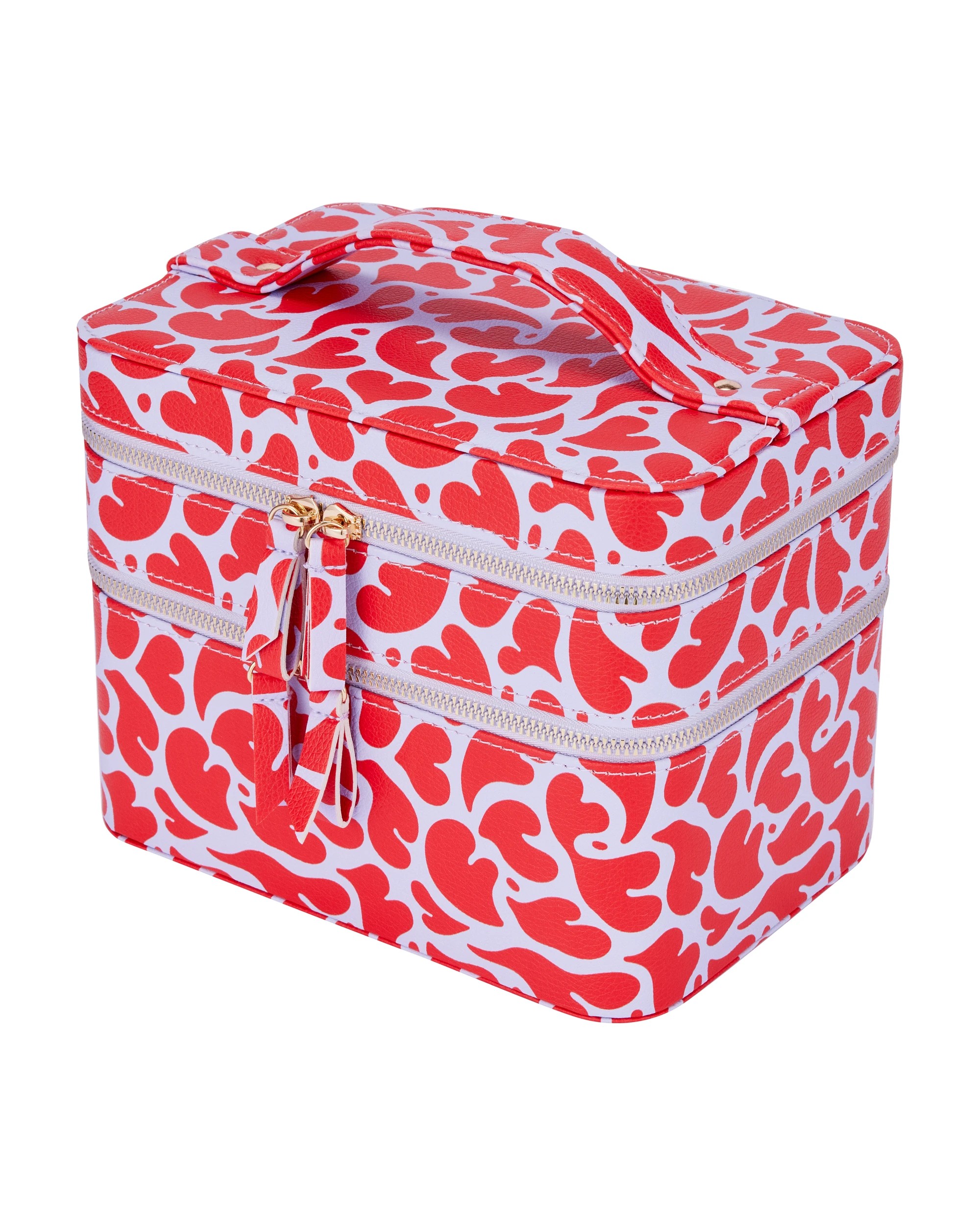 2 OXX Cosmetics Double Tier Hard Makeup Organiser Case, 2 of 8