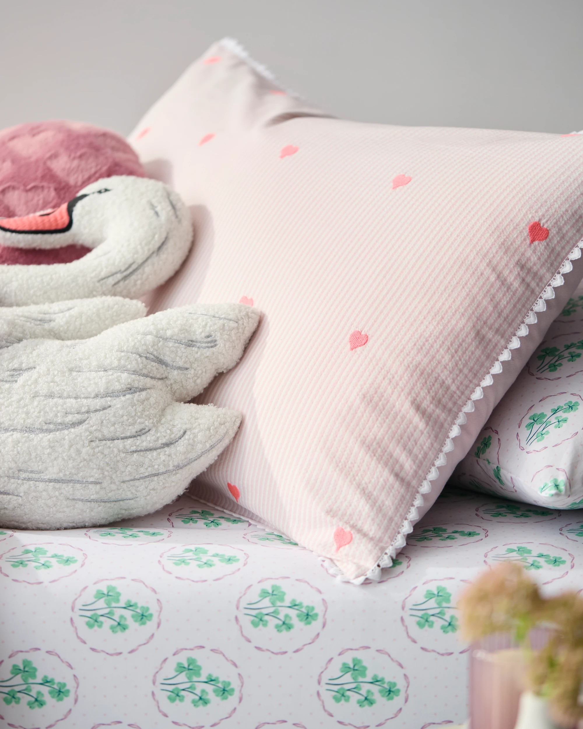 5 Target Brooke Embroidered Hearts Cotton Quilt Cover Set - Double Bed - Purple, 5 of 8