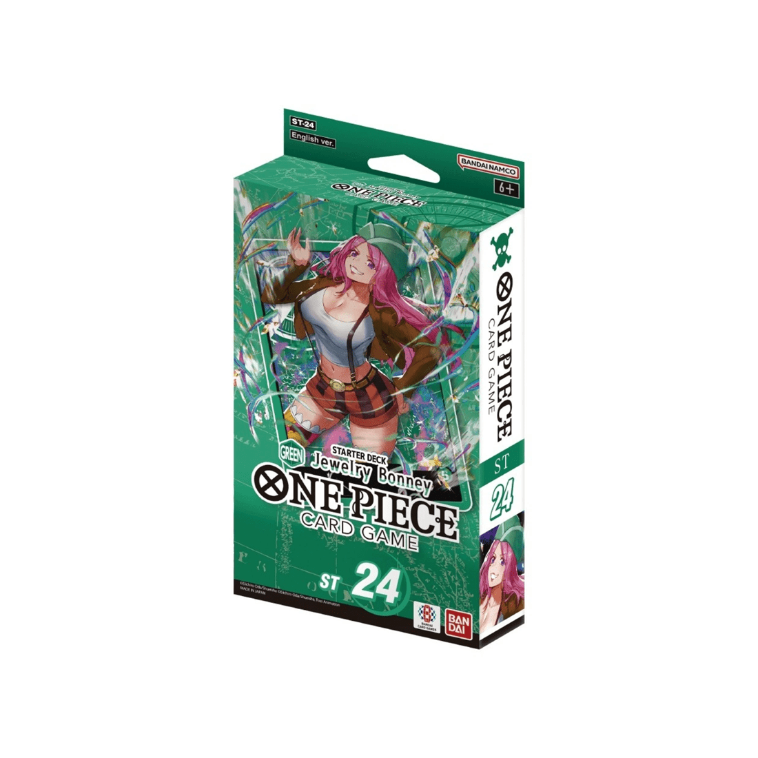 1 Bandai One Piece Card Game: Green Jewelry Bonney ST-24 Starter Deck, 1 of 1
