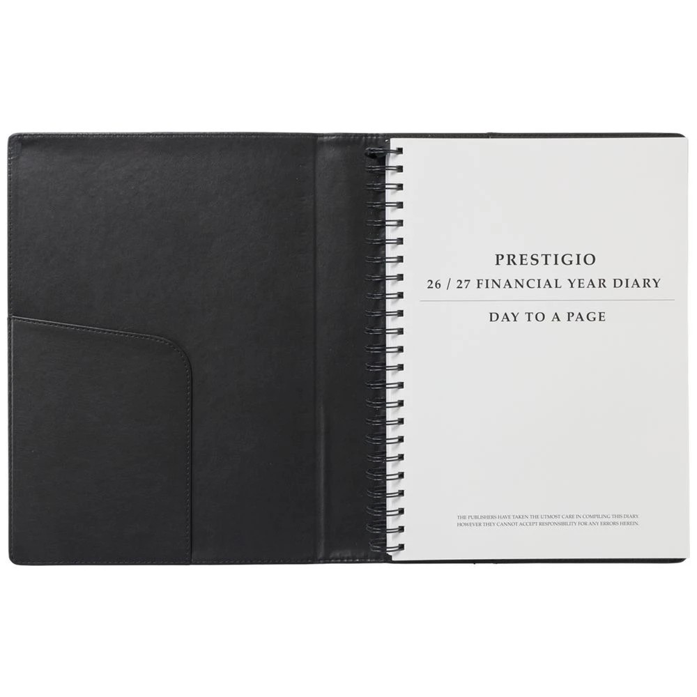 3 J.Burrows A4 Day to Page Executive FY26/27 Diary Black, 3 of 7