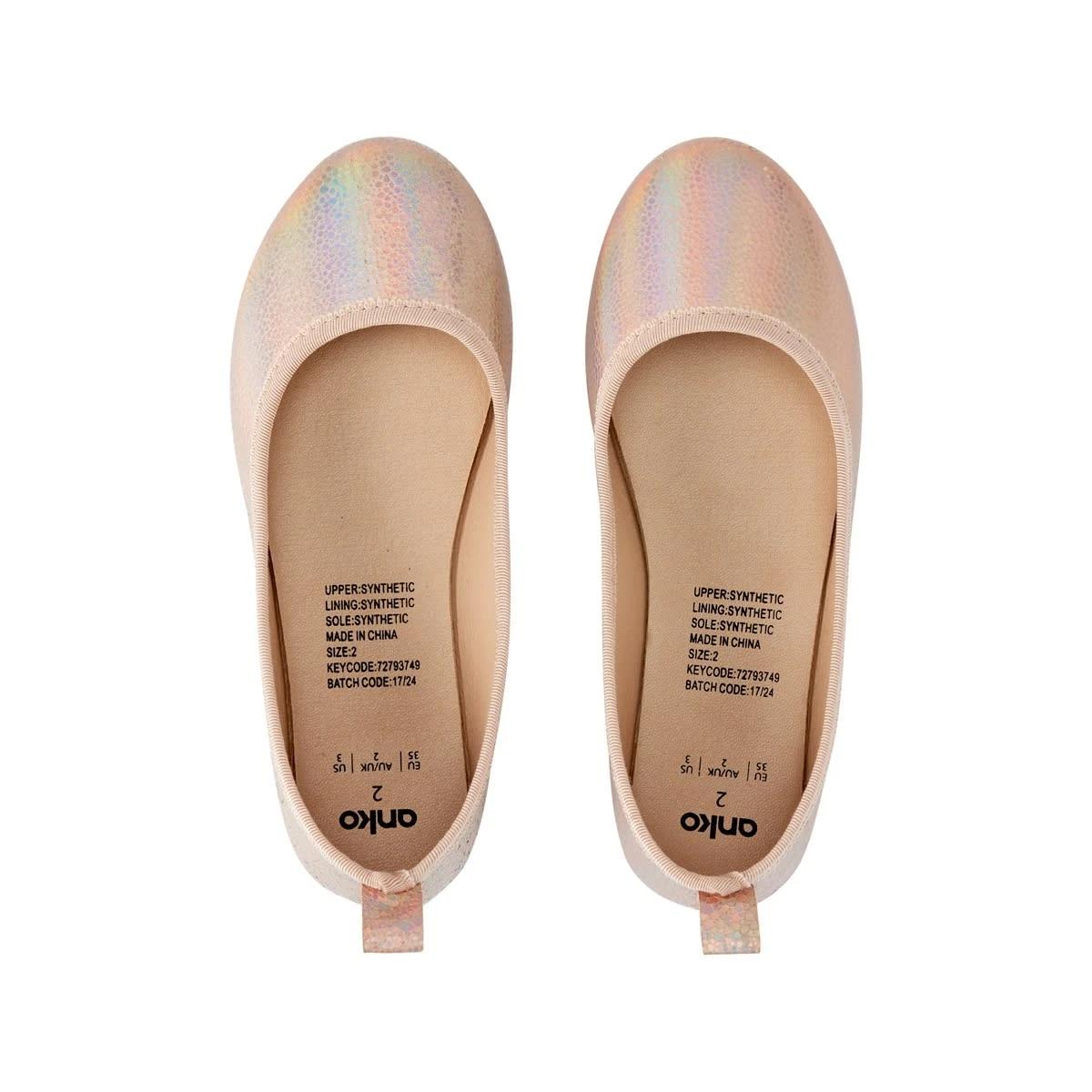 2 Senior Glitter Flats Rosegold, 2 of 5