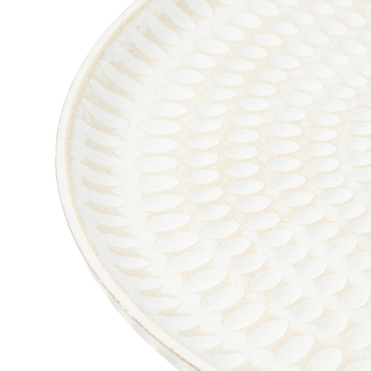 4 White Carved Tray, 4 of 7