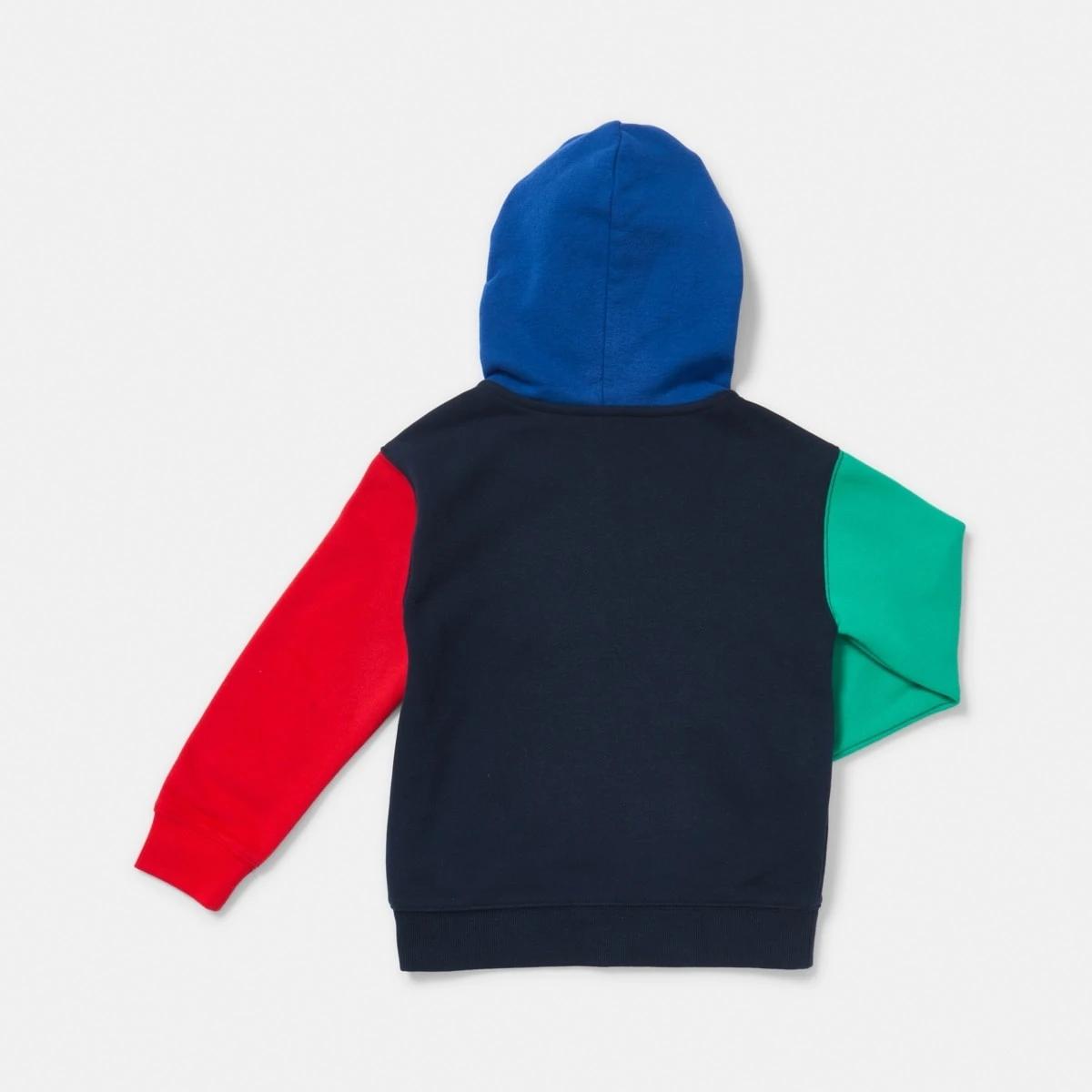 10 Colour Block Zip Front Hoodie Dress Navy, 10 of 10