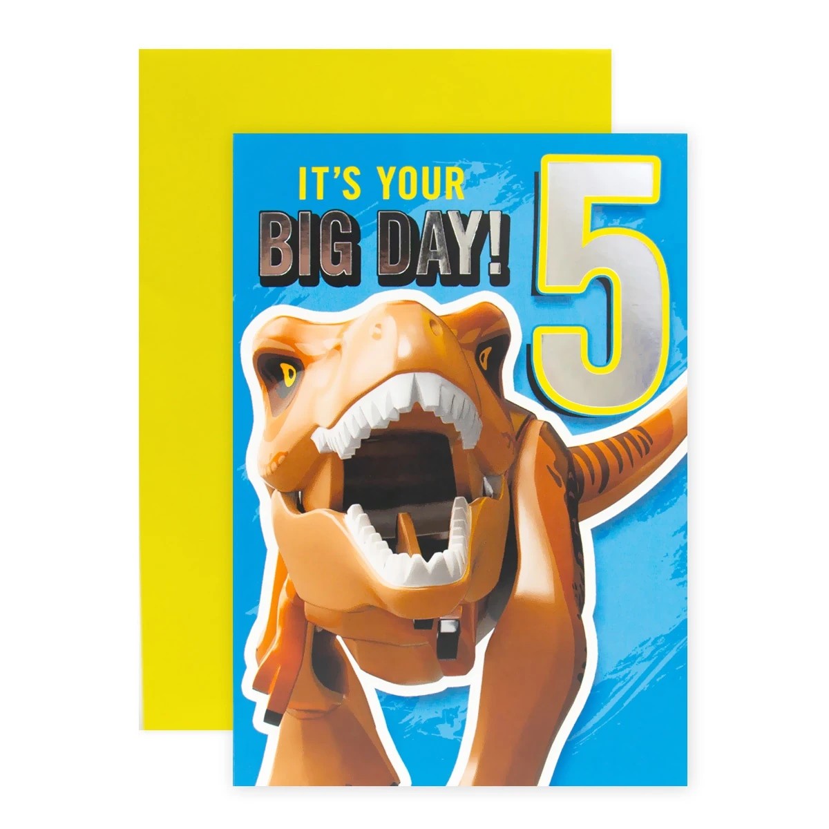 1 Connections from Hallmark LEGO Jurassic World 5th Birthday Activity Card - Roaring With Excitement, 1 of 3