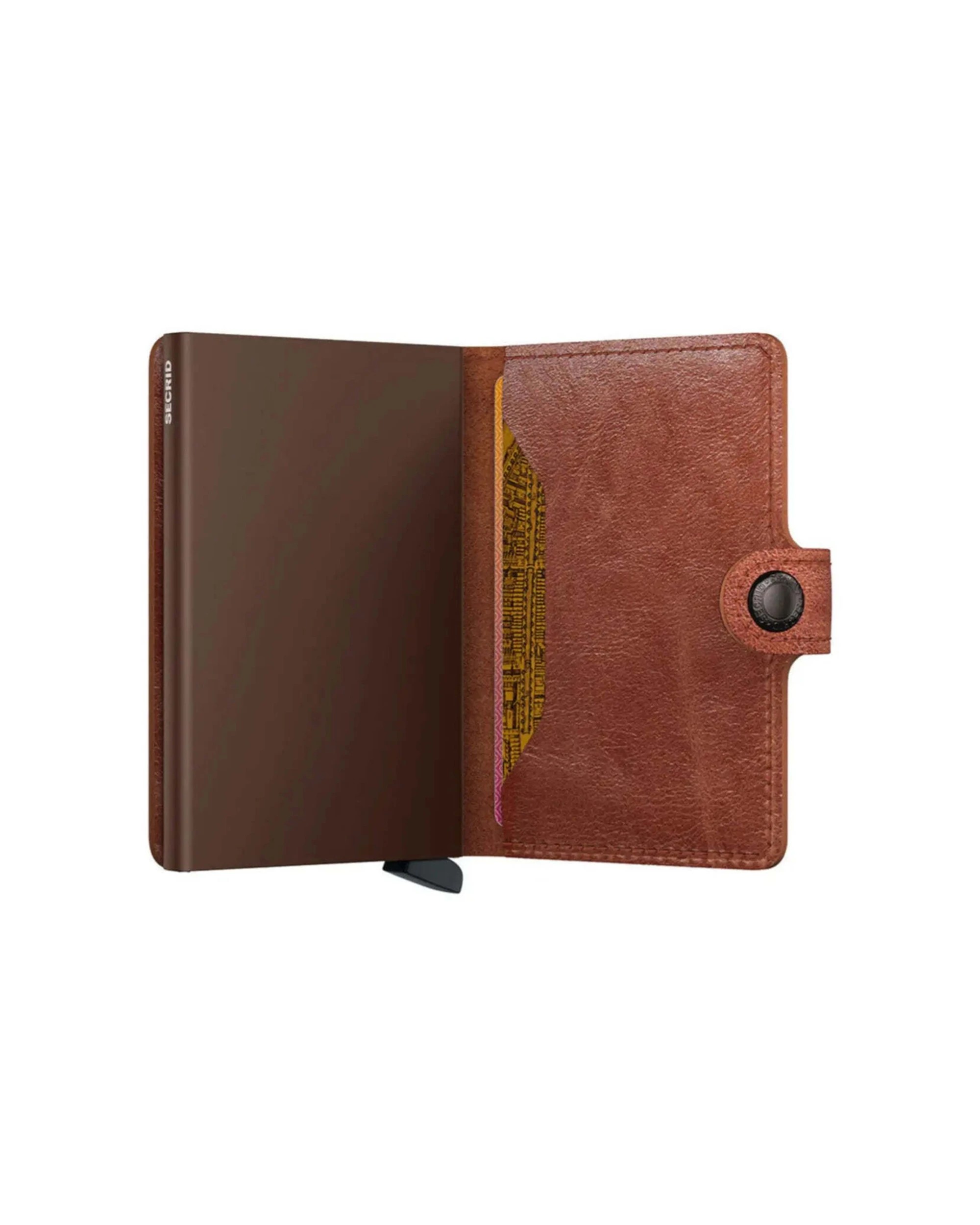 3 Secrid Miniwallet Compact RFID Leather Wallet Vintage Cognac - Brown, 3 of 5