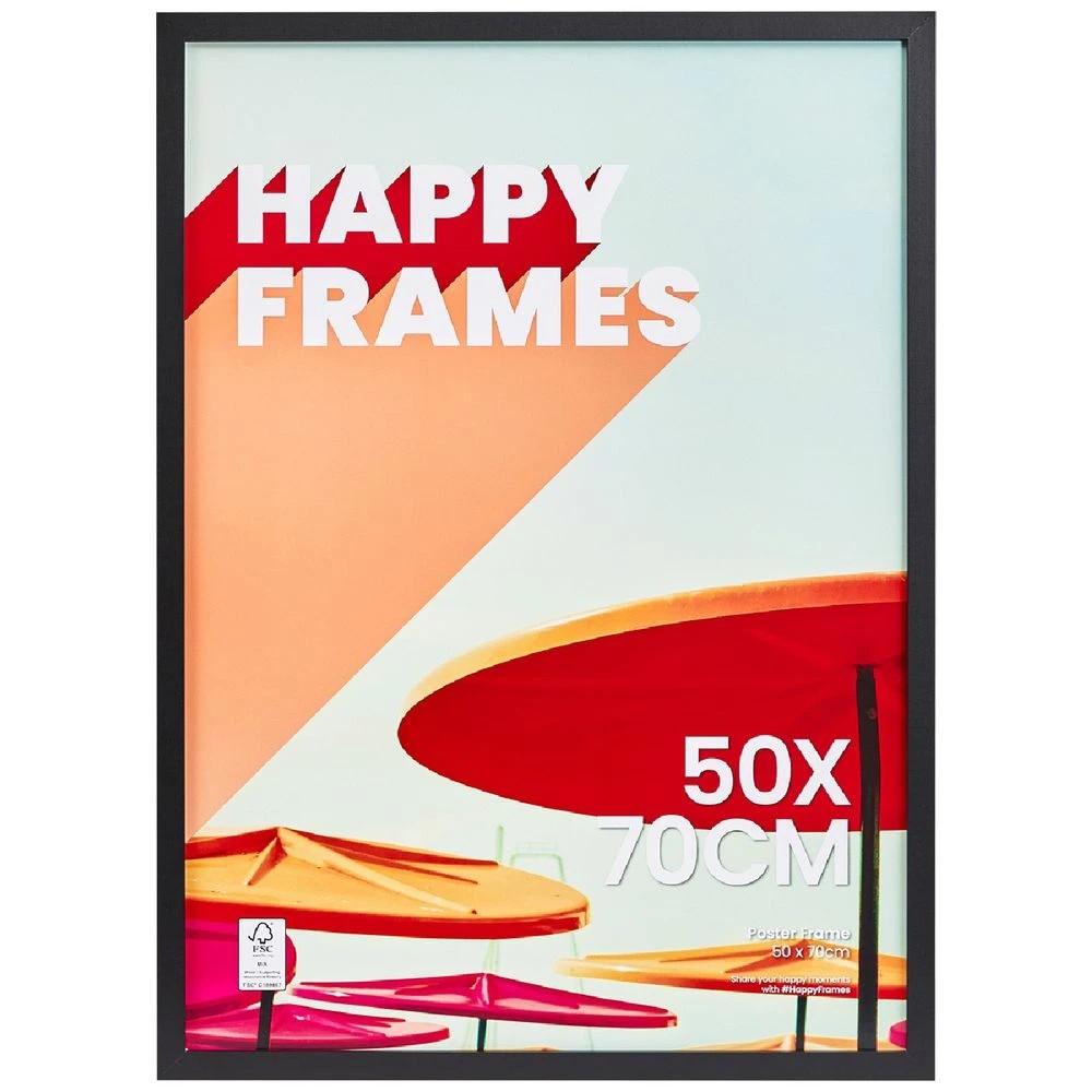 1 Happy Frames 50 x 70CM Poster Frame Black, 1 of 4