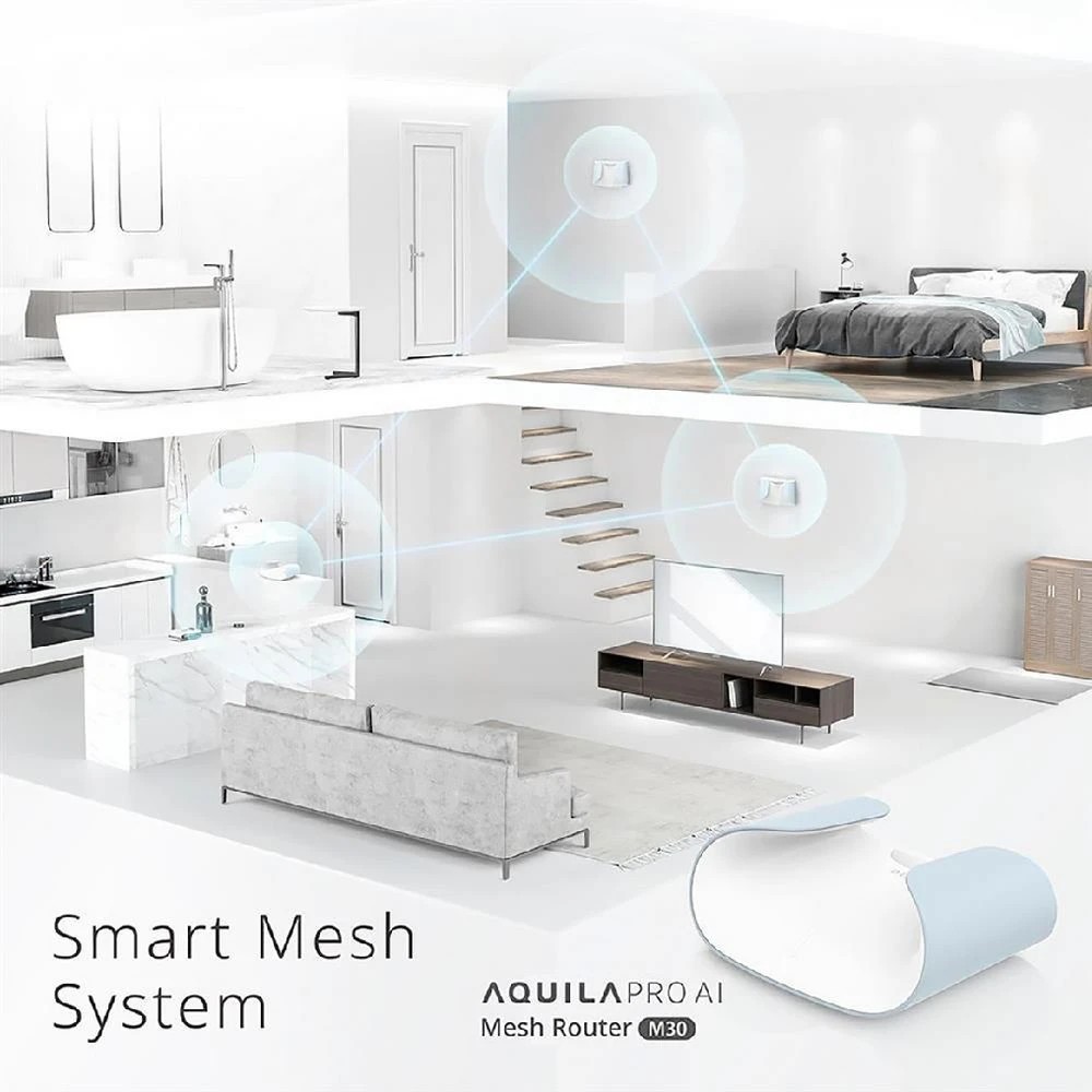 5 D-Link M30 AX3000 WiFi Router White, 5 of 6