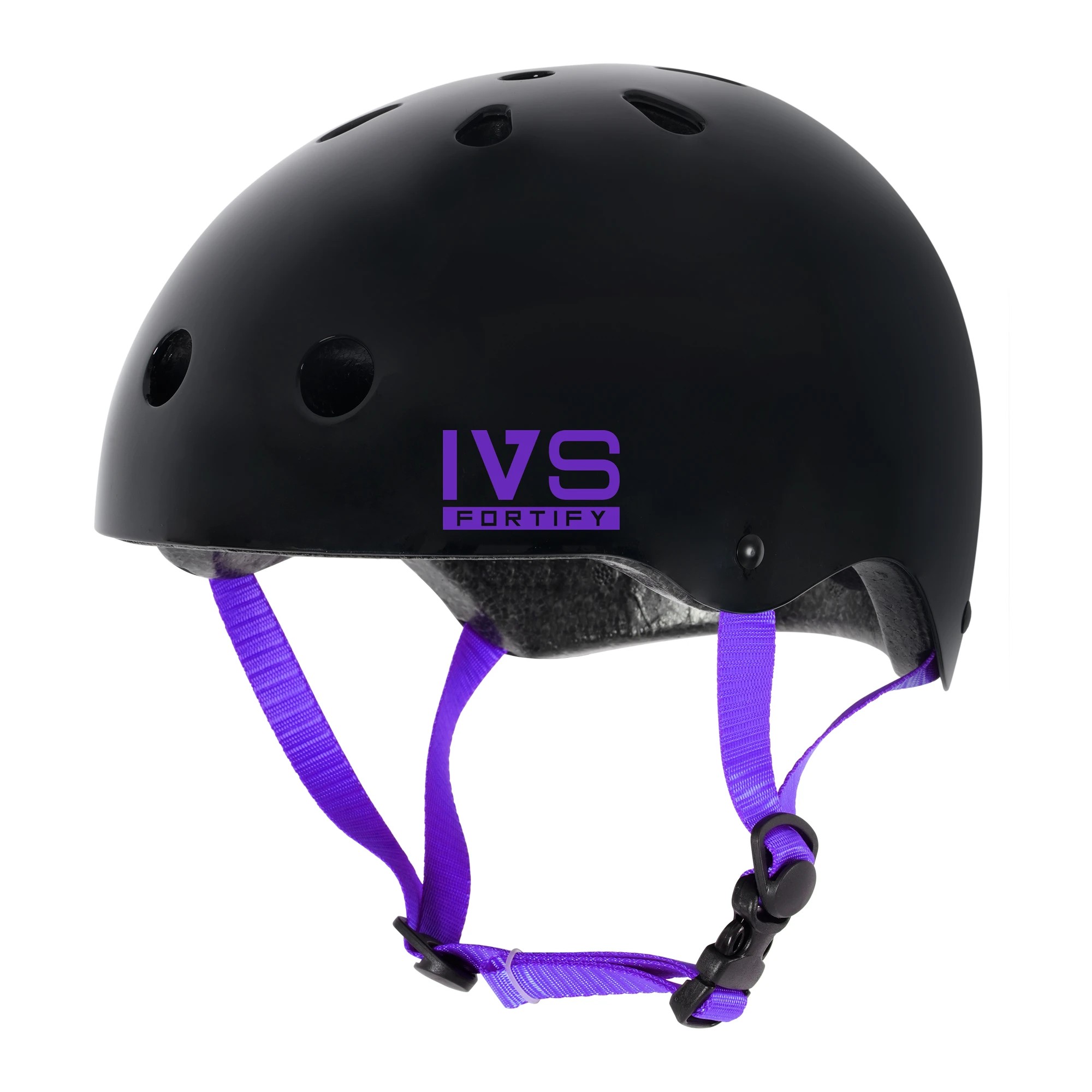 1 IVS Fortify Skate Helmet - Small, Black and Purple, 1 of 7