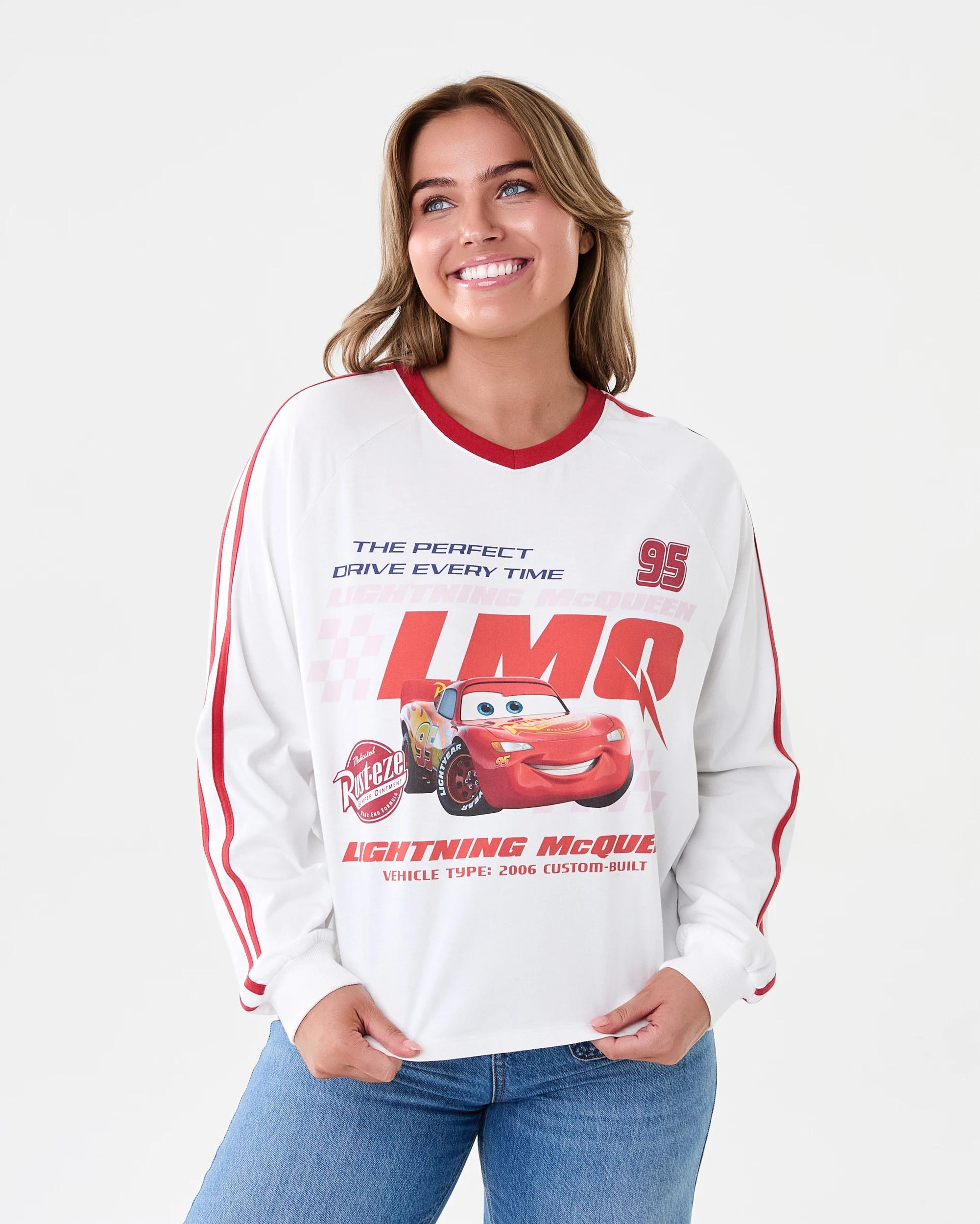 1 Cars License Long Sleeve Oversized T-shirt Carsls, 1 of 7