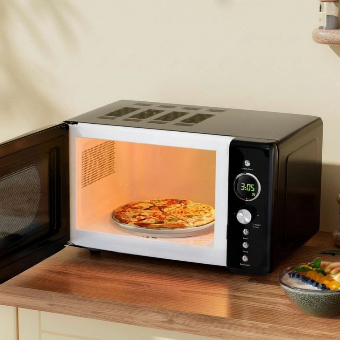 4 Devanti 20L Microwave Oven 700W - Black, 4 of 4