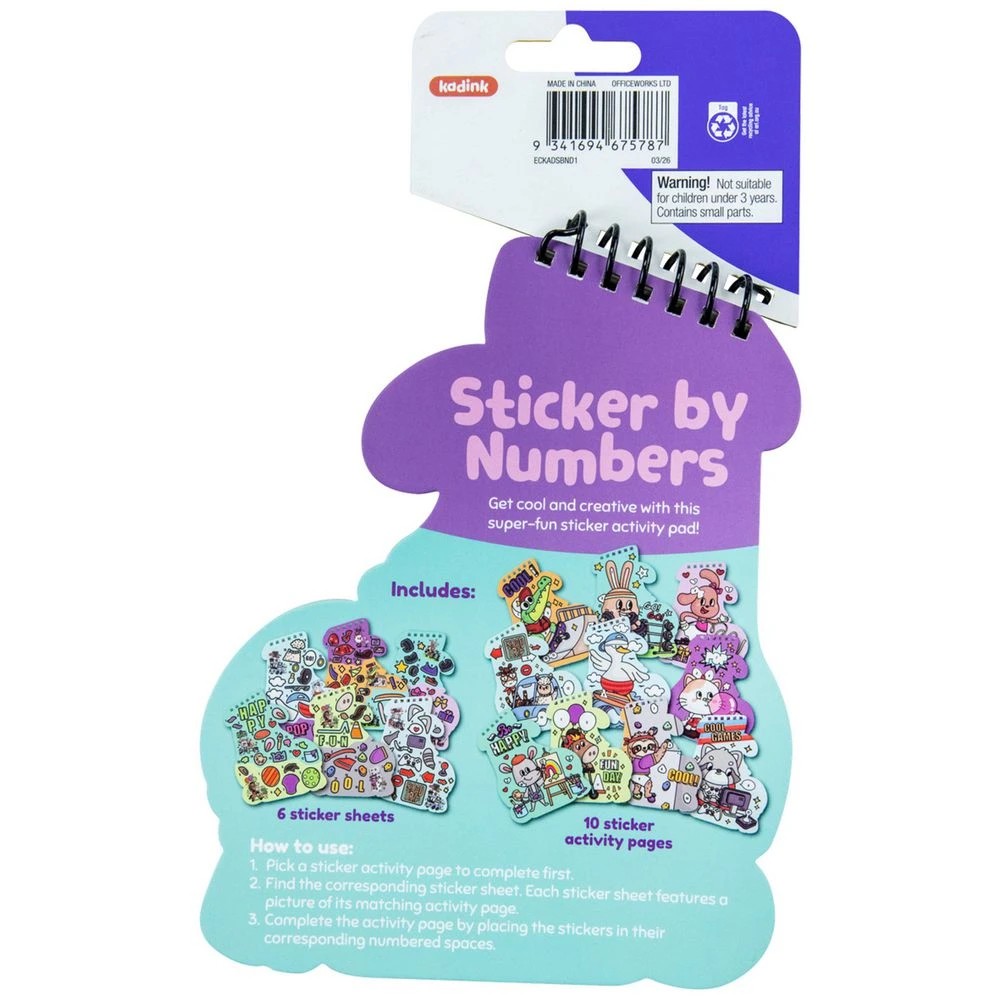 2 Kadink Sticker by Number Book Rollerskate, 2 of 4