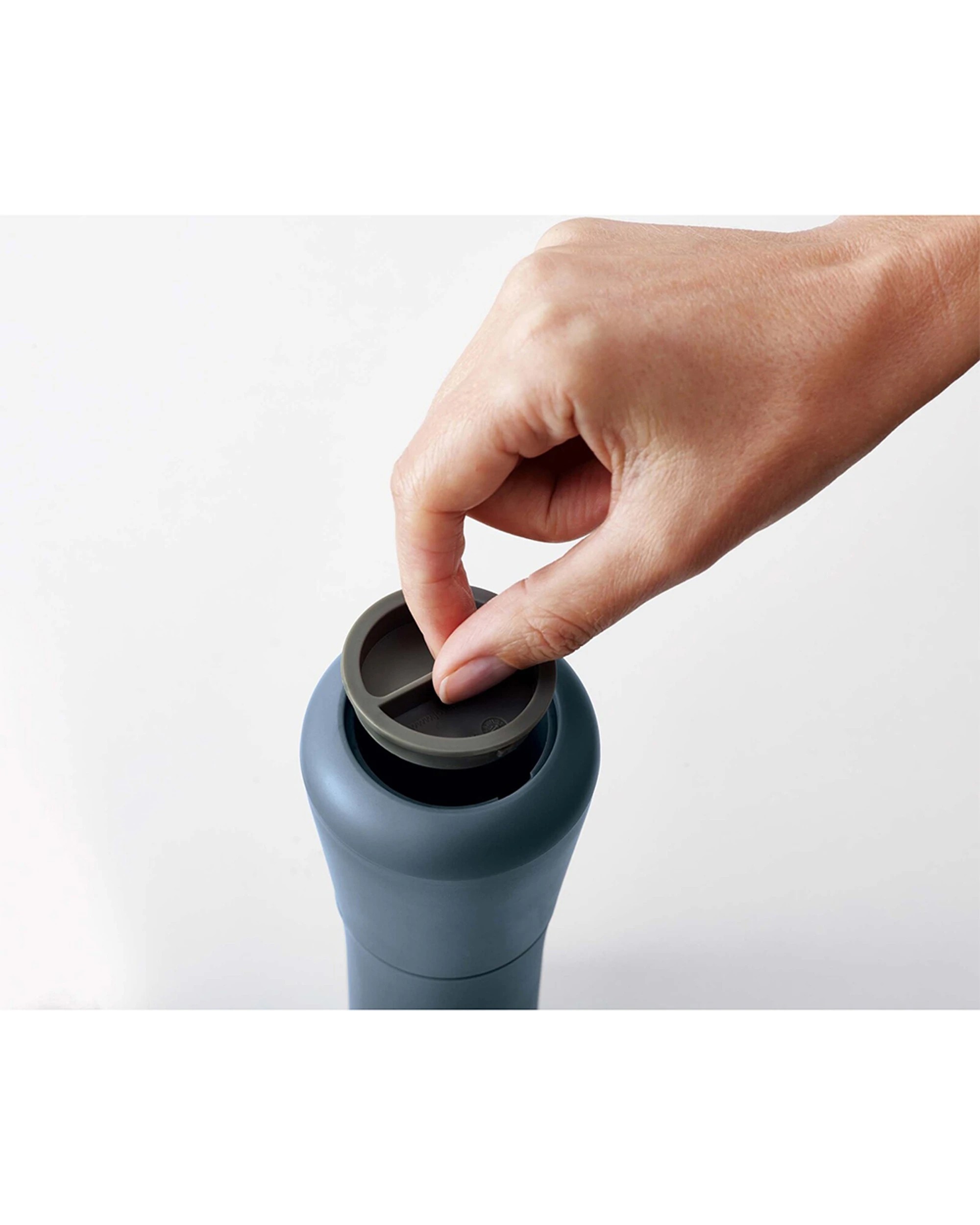 4 Joseph Joseph Milltop Salt and Pepper Set Mess-Free Inverted Design Ceramic Grinder Adjustable Sky - Blue, 4 of 4