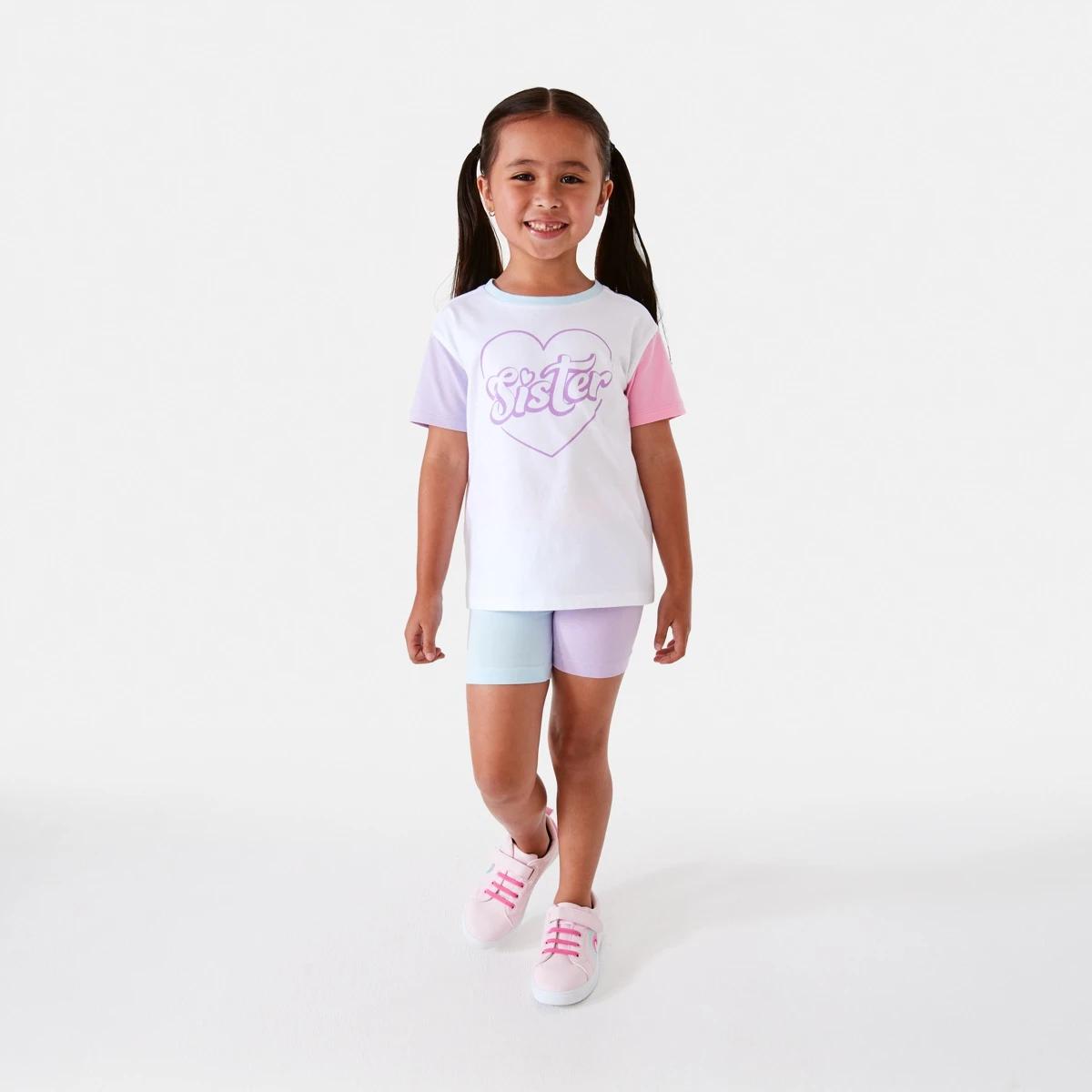 5 Short Sleeve Print T-shirt Wht Sister, 5 of 9