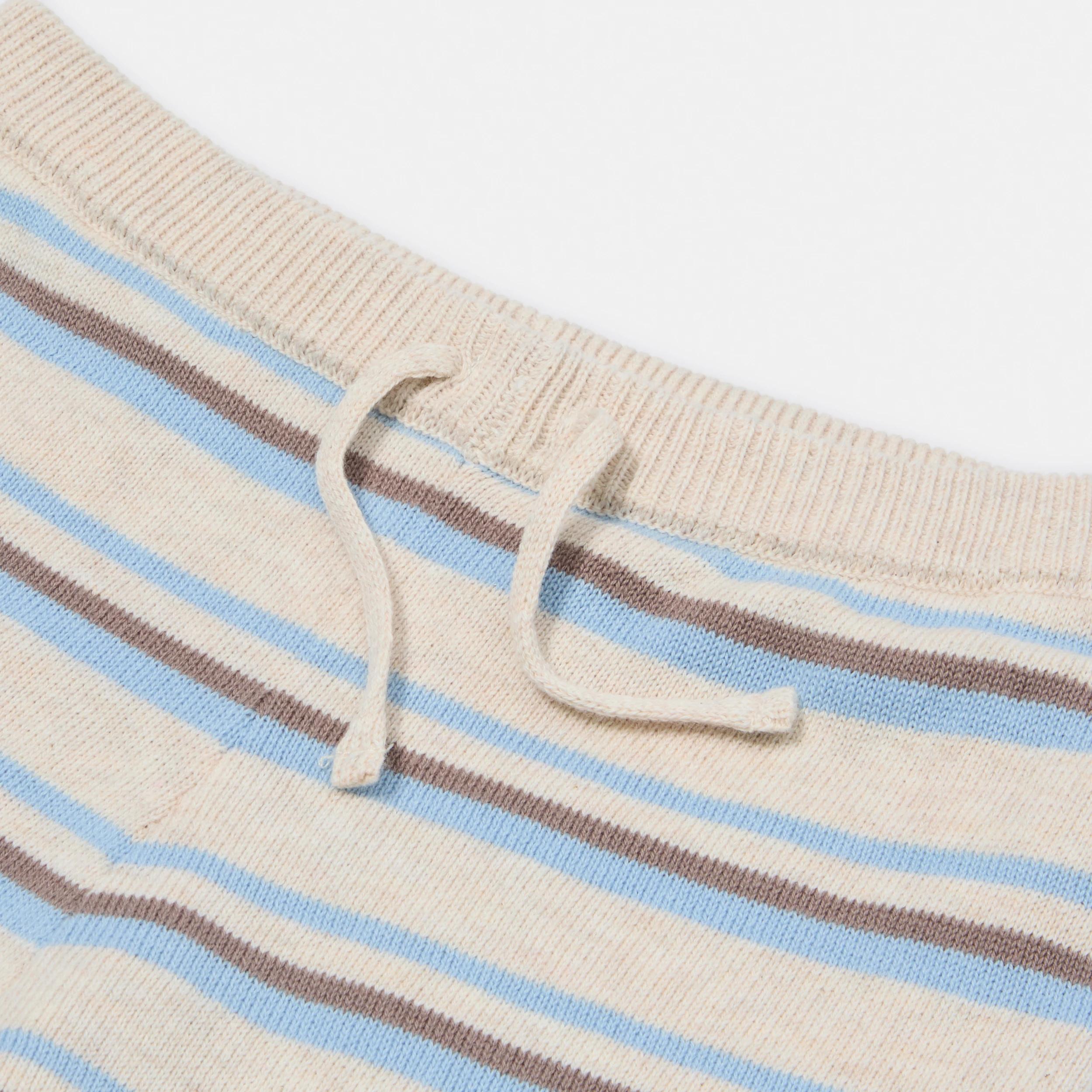 6 2 Piece Short Sleeve True Knit Set BLUE STRIPES, 6 of 6
