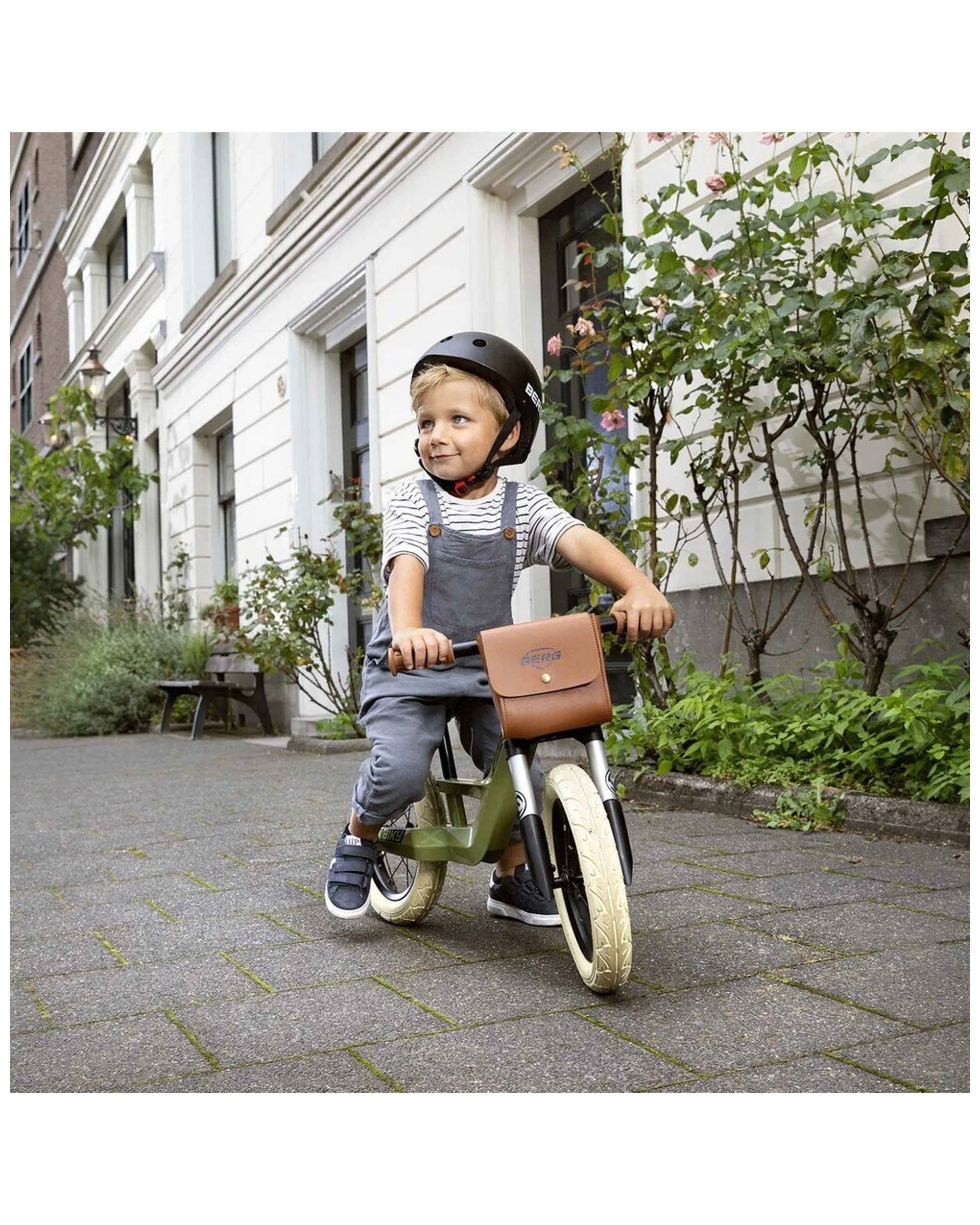 1 Berg Biky Retro Push Balance Bike Green Childrens Balance Bike Age 2-5 - Green, 1 of 5