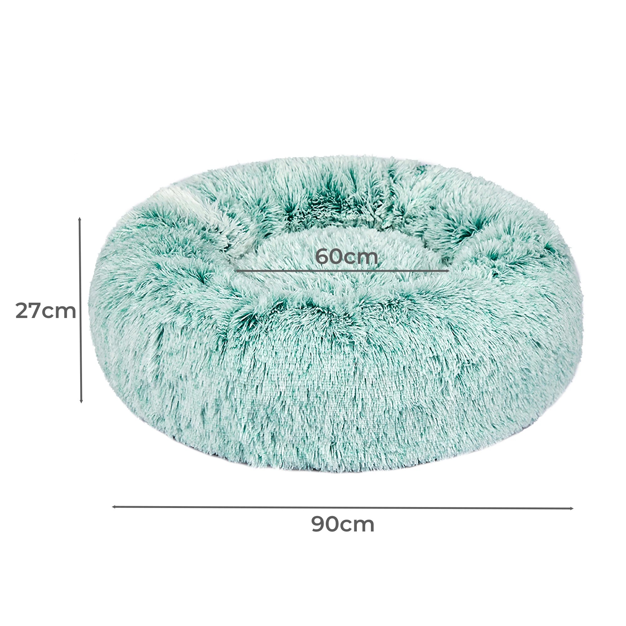 3 Pawz Plush Pet Bed Large Teal Cover Only, 3 of 6