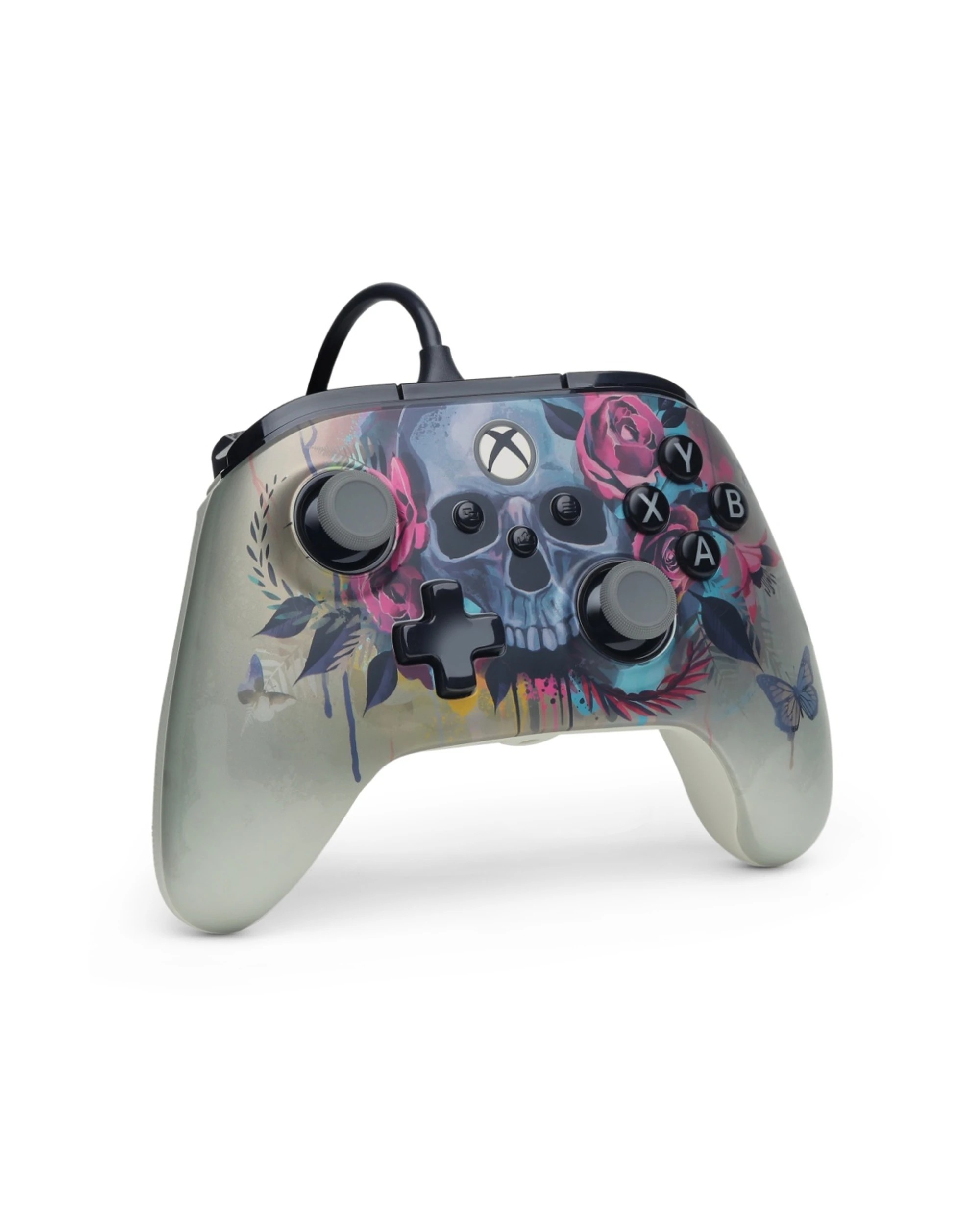 4 PowerA Xbox Series Advantage Wired Plus Gaming Controller Bloom & Gloom 3.5mm Jack - Multi, 4 of 7