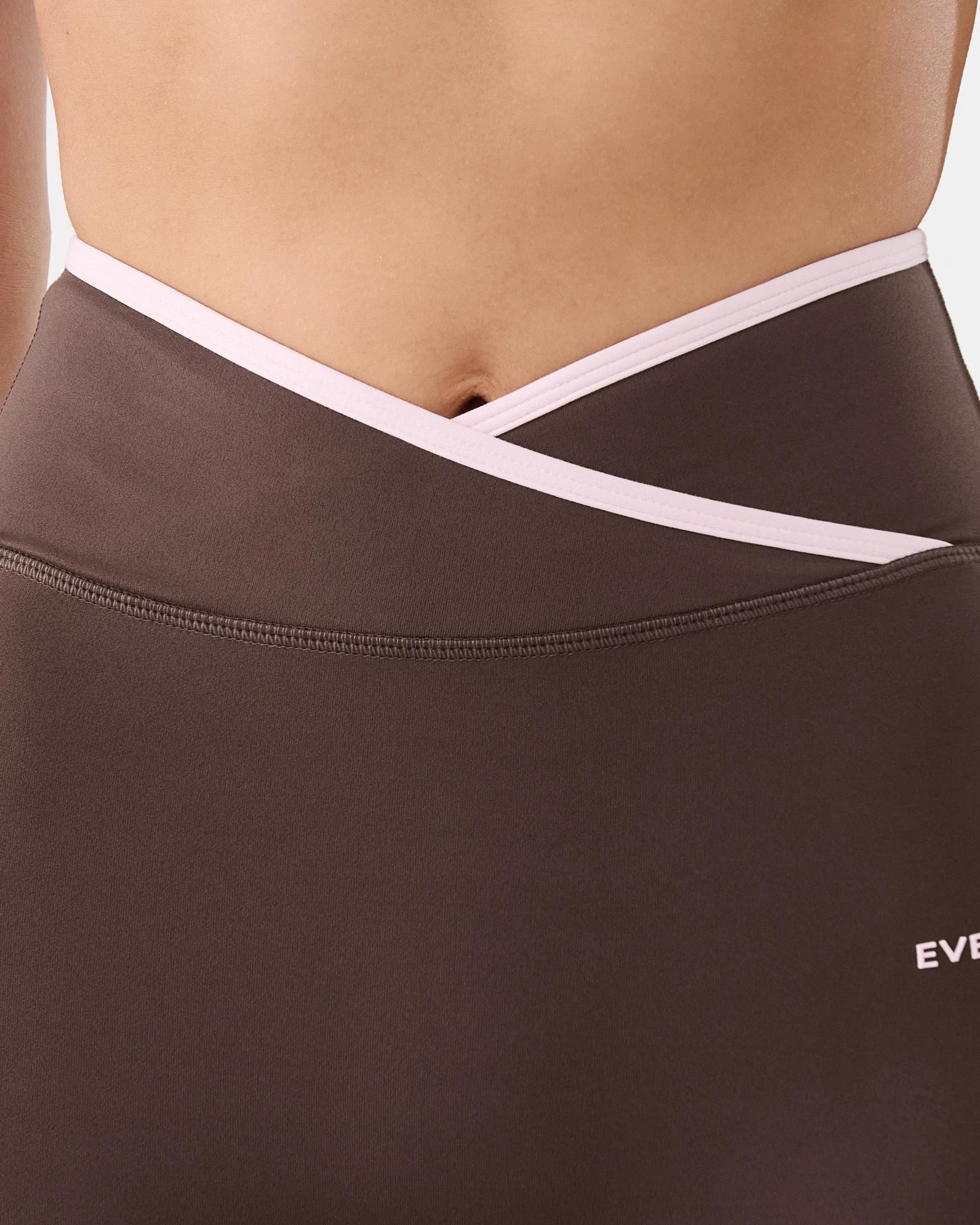 5 Everlast Womens Cross Front Leggings Choc, 5 of 7