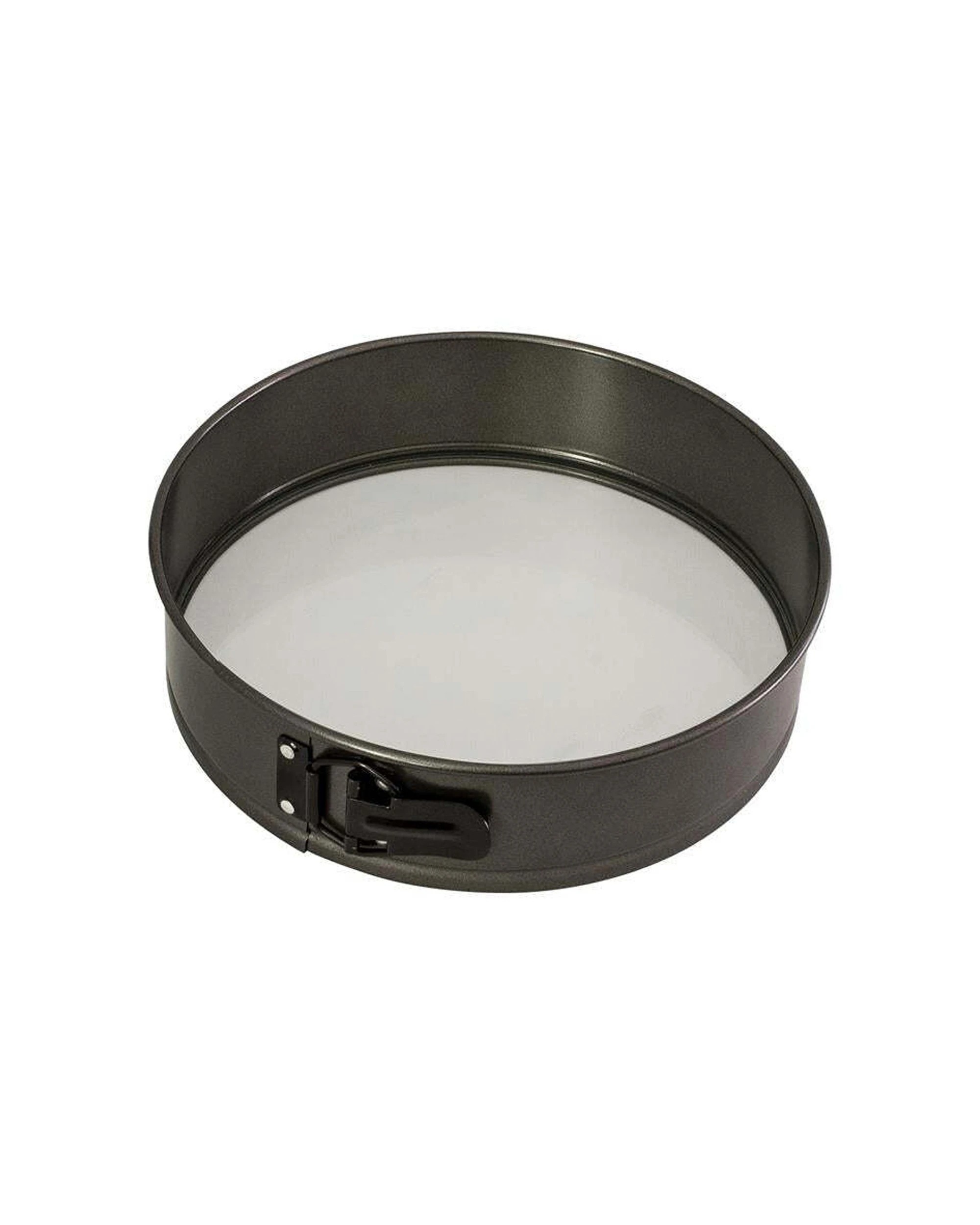 1 Bakemaster Carbon Steel Springform 26cm Round Cake Pan Glass Base Double - Grey, 1 of 1