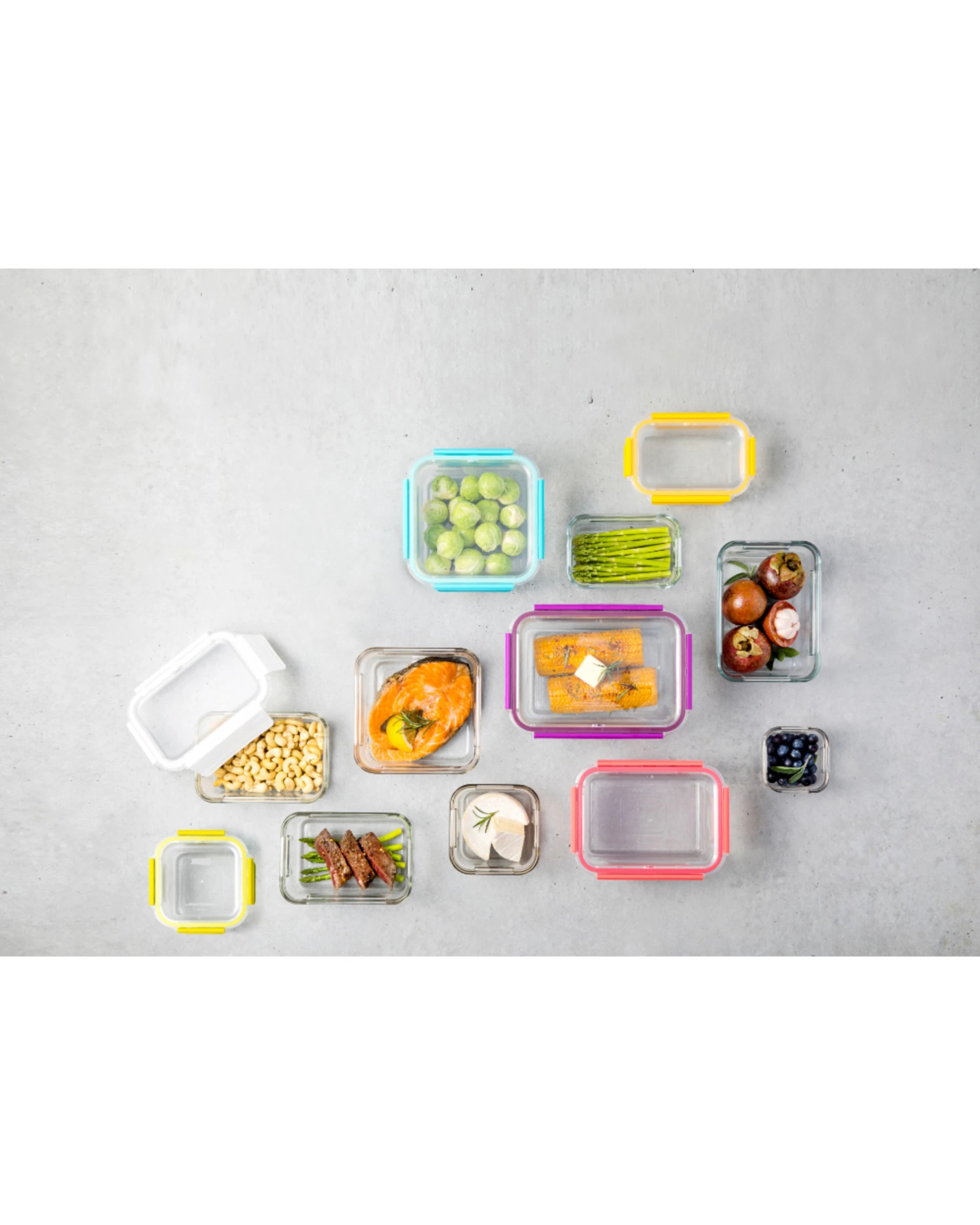 4 Glasslock Ovensafe Tempered Glass Food Storage Set w Lid 12pc, 4 of 4
