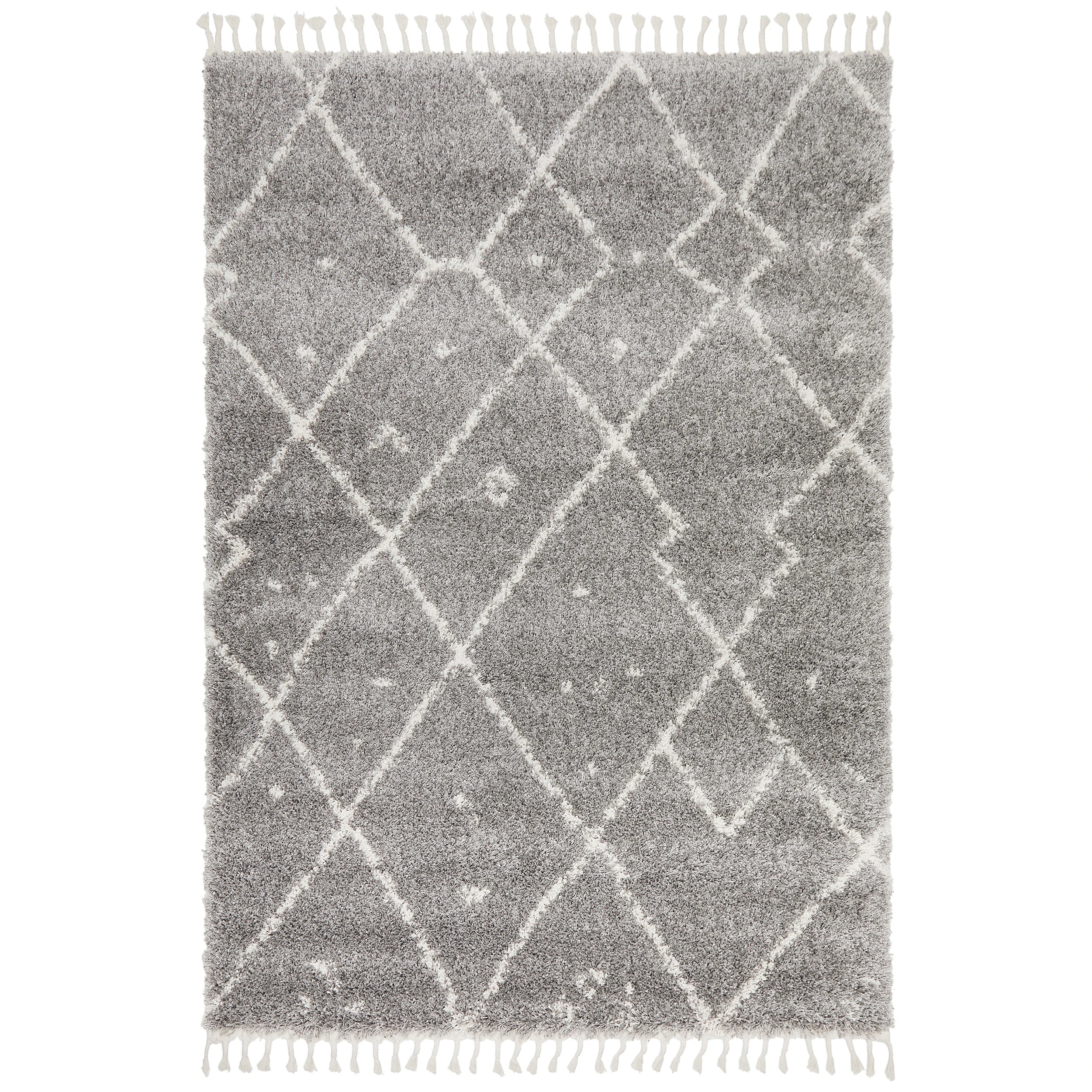 2 Common Ground Rugs Amber 44 230x160cm - Medium Shag Rug - Silver, 2 of 7