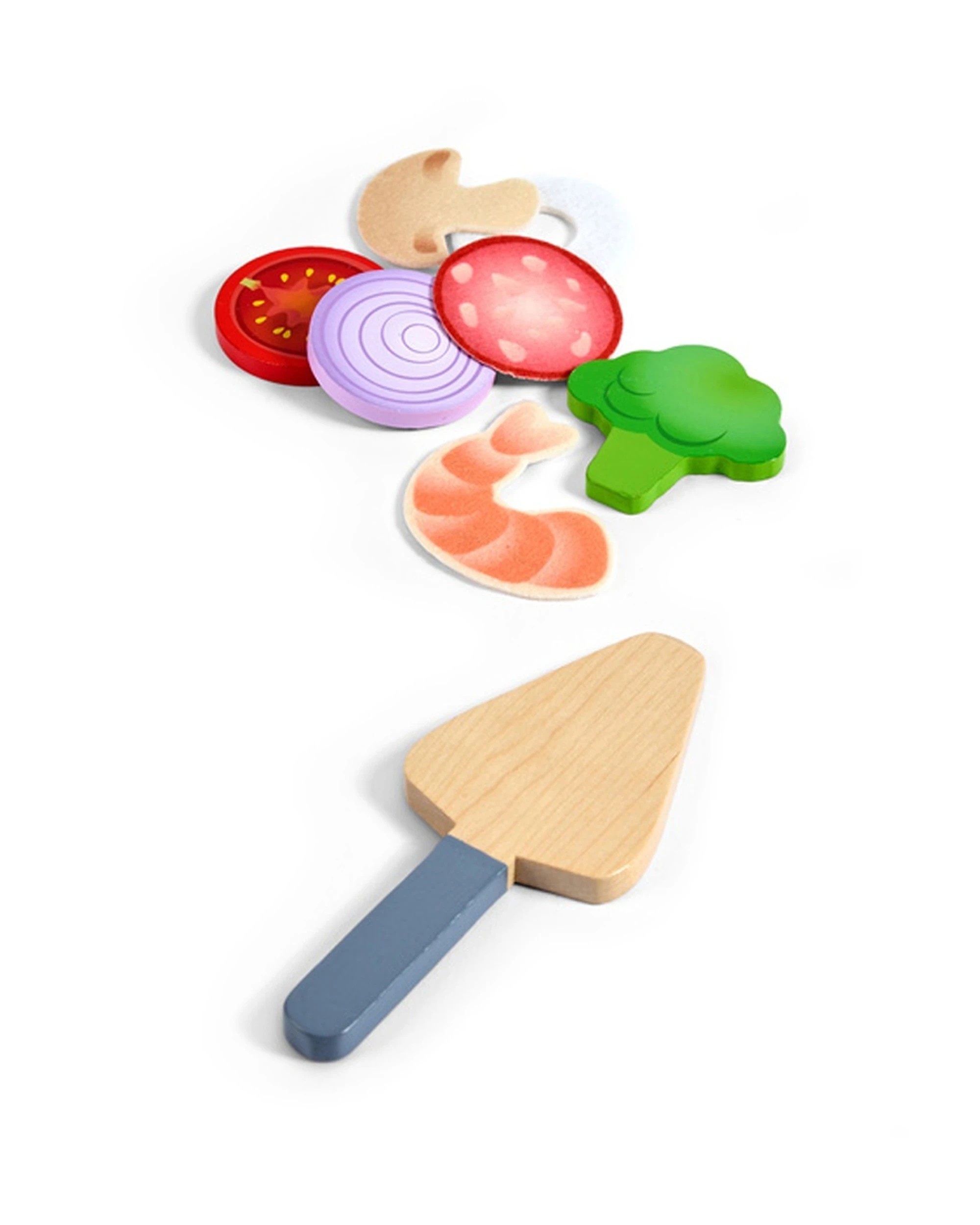 3 Hape Perfect Pizza Playset Wooden Toy Cutter Toppings Oven - Multi, 3 of 4
