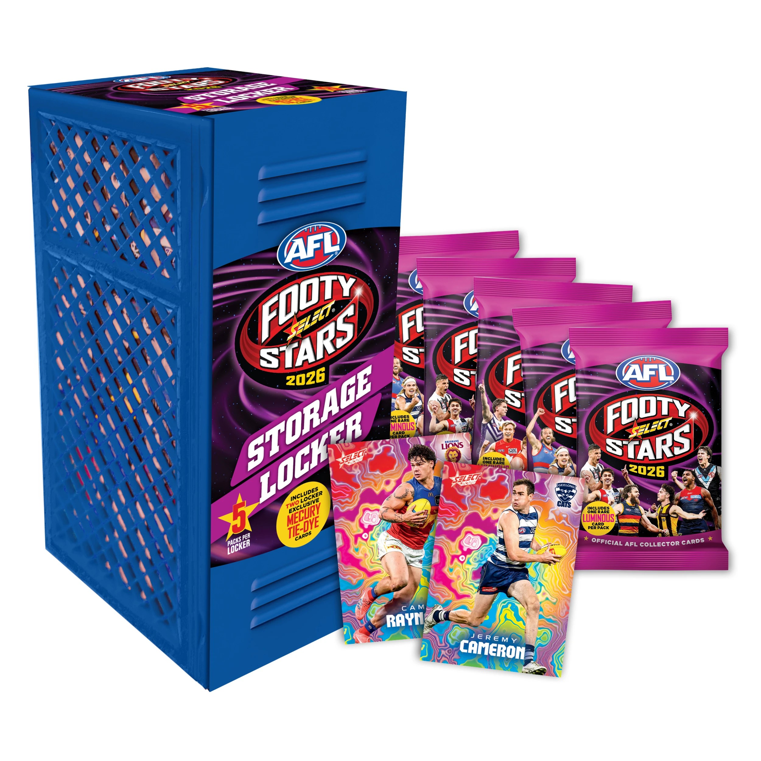 1 Official Select 2026 AFL Footy Stars Blaster Storage Locker, 1 of 5