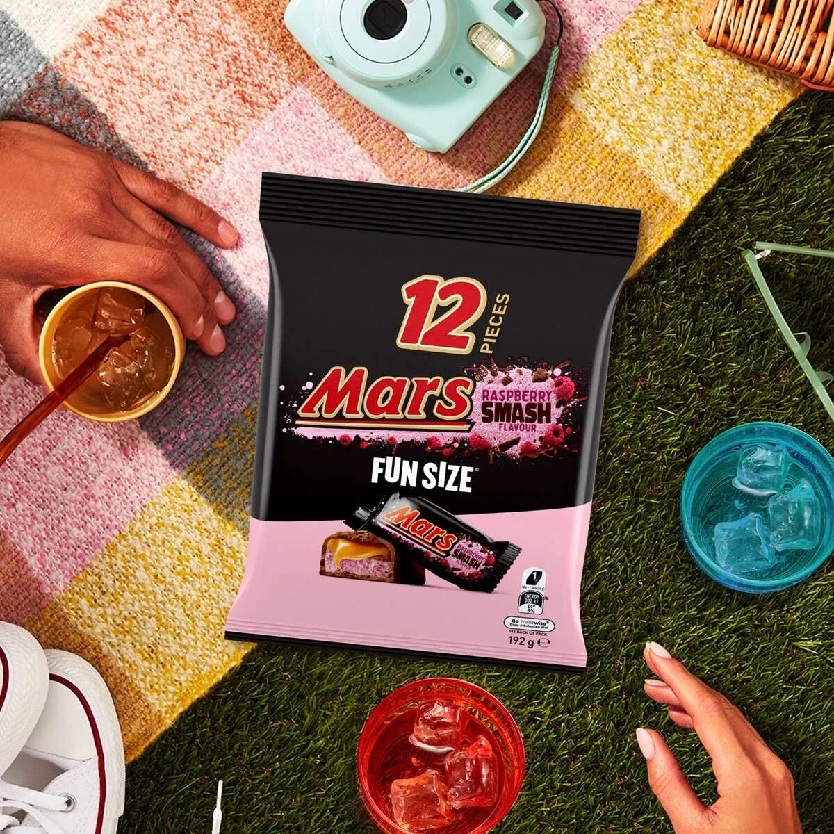 4 Mars 12 Piece Raspberry Smash Flavour Fun Size Medium Sharepack 192g, 4 of 5