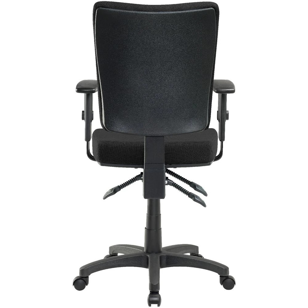 4 Pago Flash II Deluxe Heavy Duty Ergonomic Chair Arms Black Drafting Chairs, 4 of 7