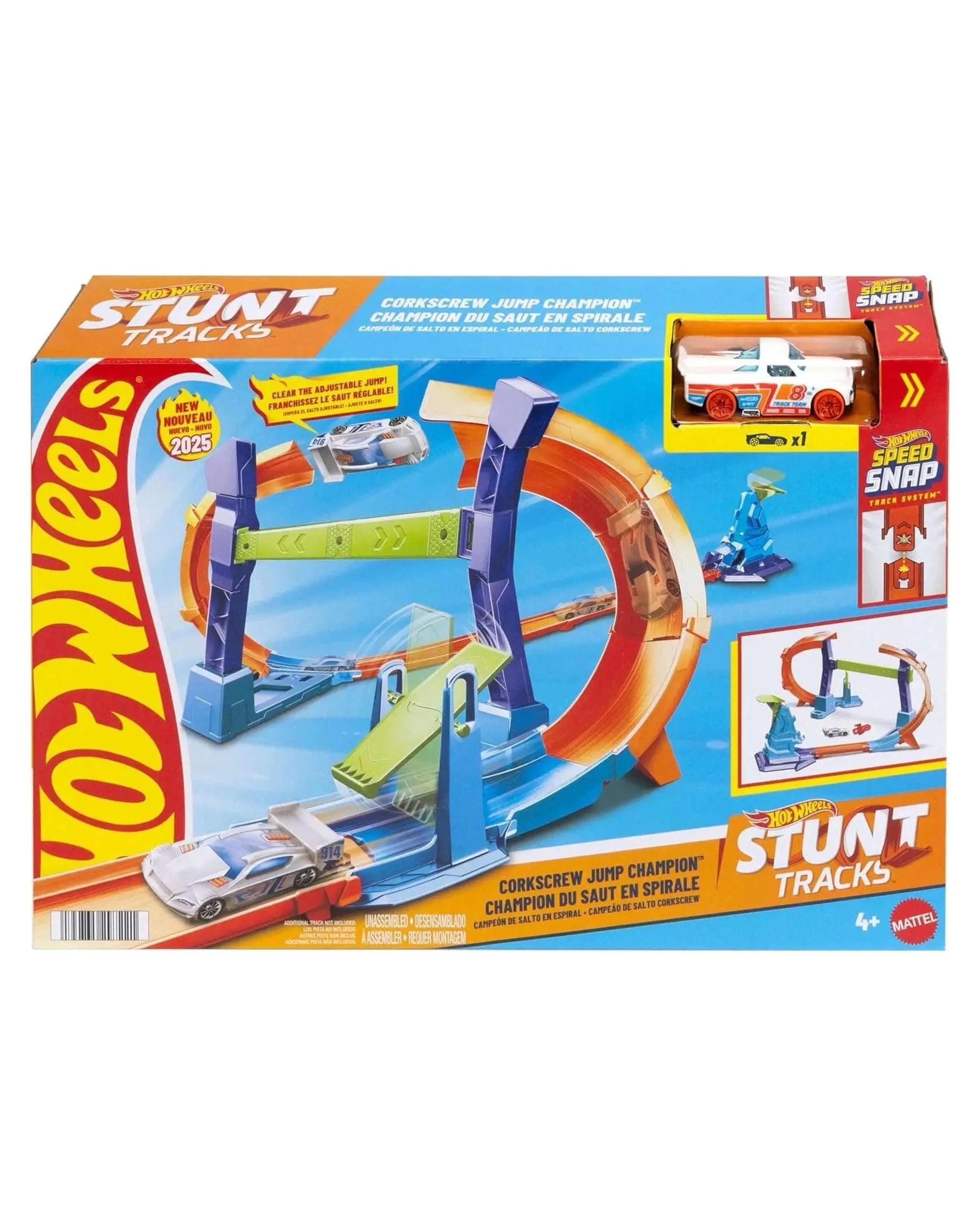 1 Hot Wheels Stunt Tracks Corkscrew Jump Champion Track Set, 1 of 4