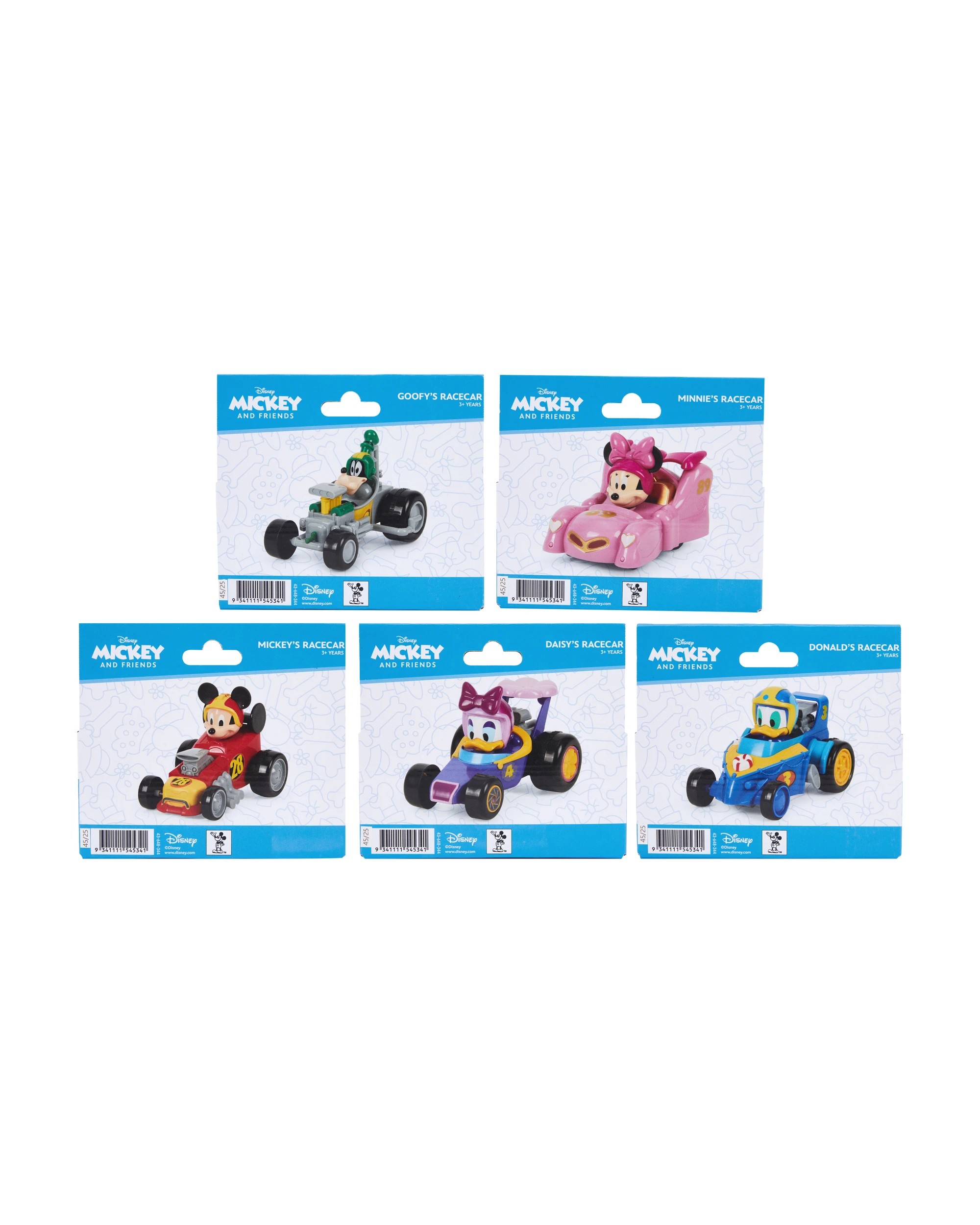 6 Disney Mickey Mouse and Friends Race Car - Assorted, 6 of 6