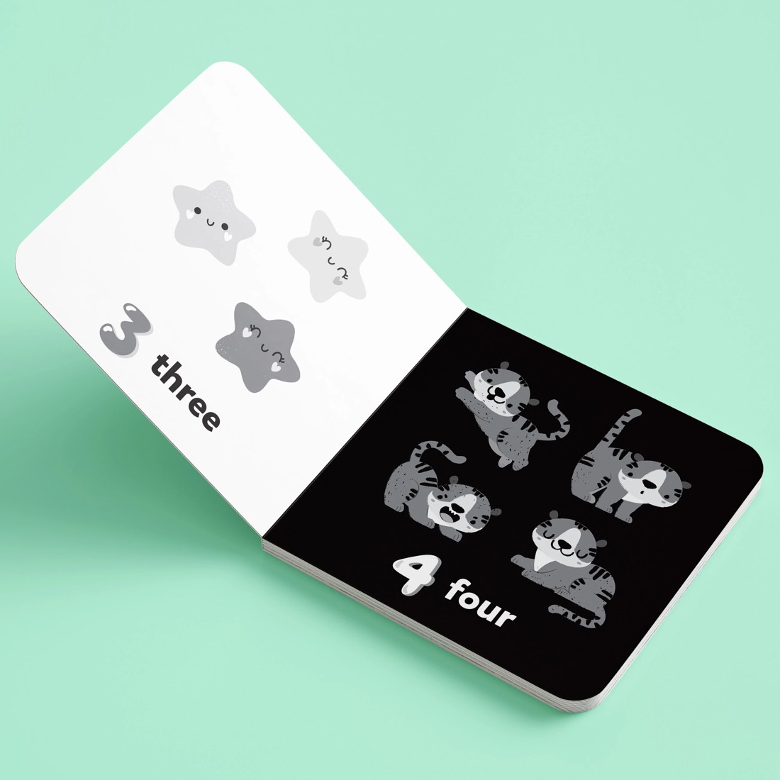 3 Numbers: A High-Contrast Board Book, 3 of 5