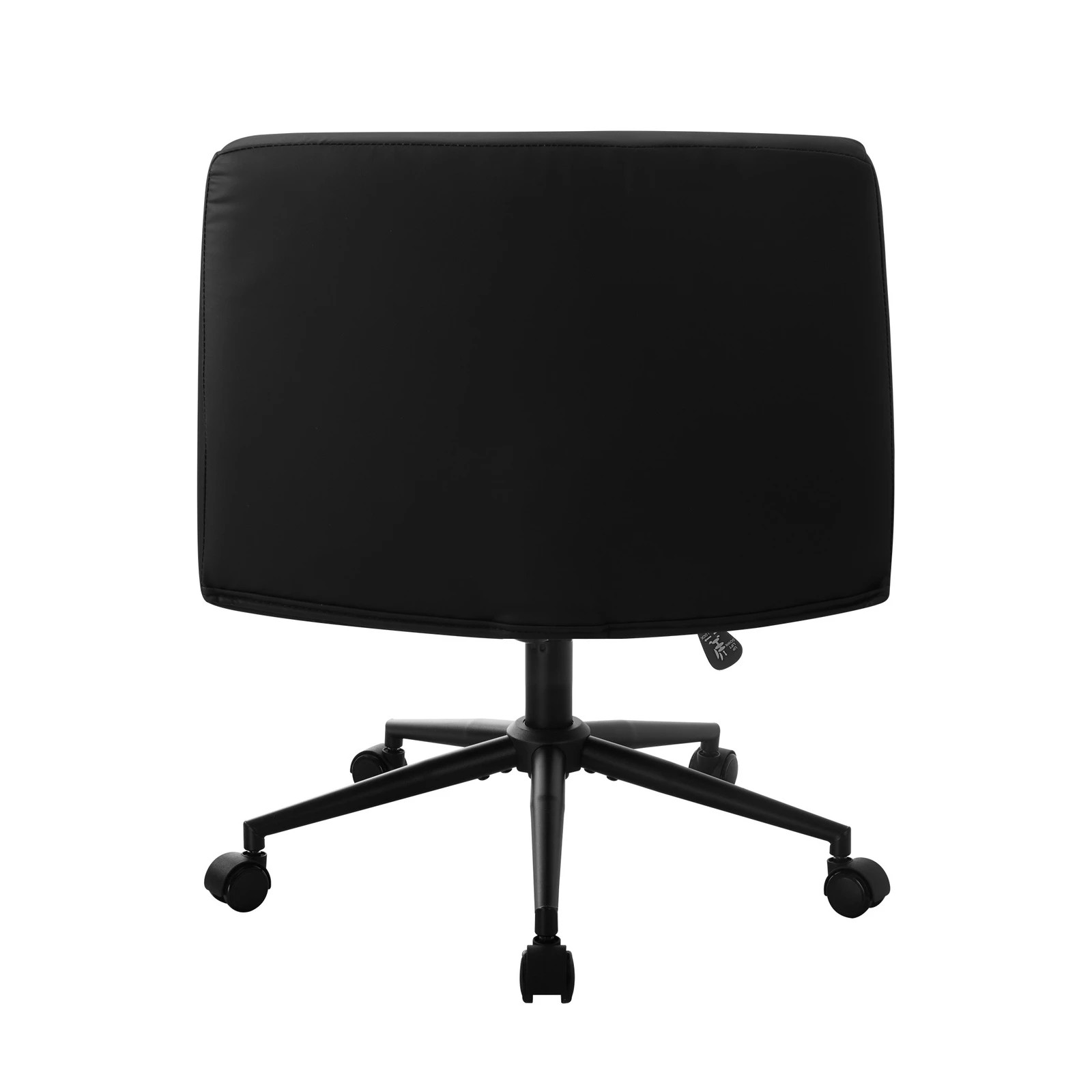 8 Oikiture Armless Office Desk Chair Faux Leather
 - Black, 8 of 9