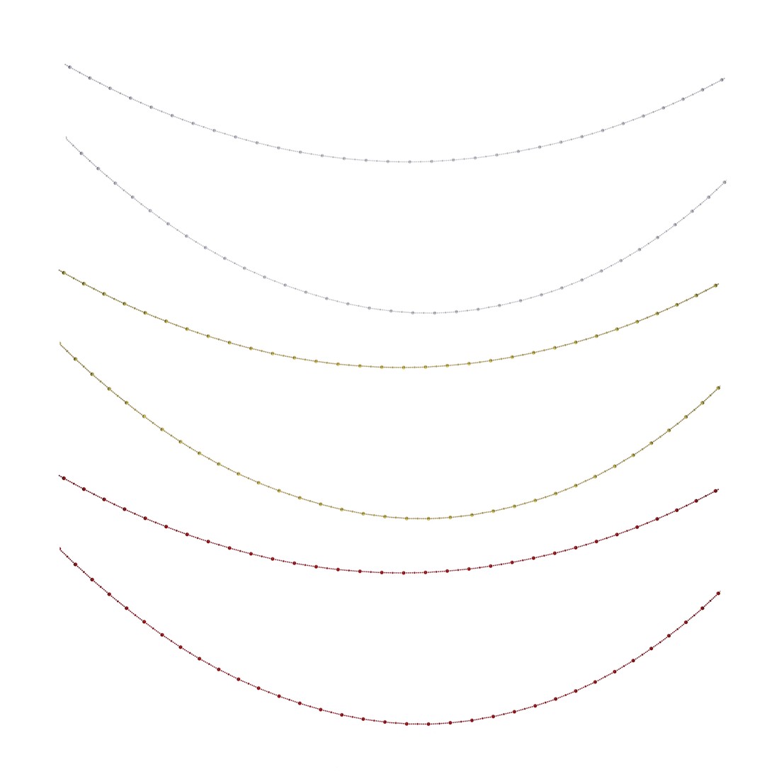 2 Bead Garland - Assorted, 2 of 3