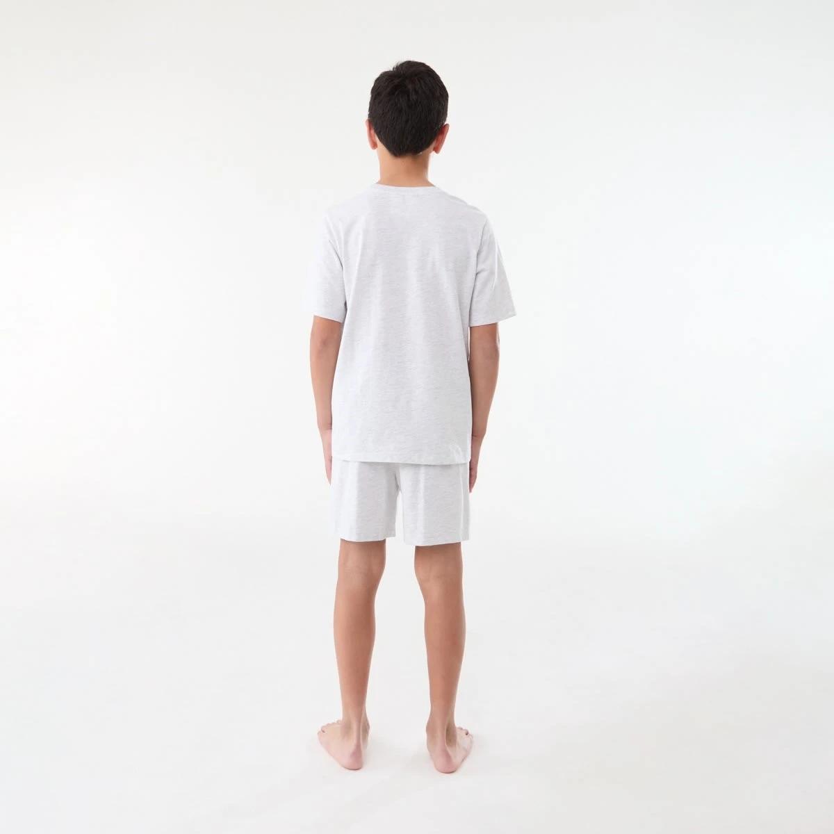 2 Short Sleeve Top Knit Pyjama Set WHITE MARLE NYC, 2 of 6