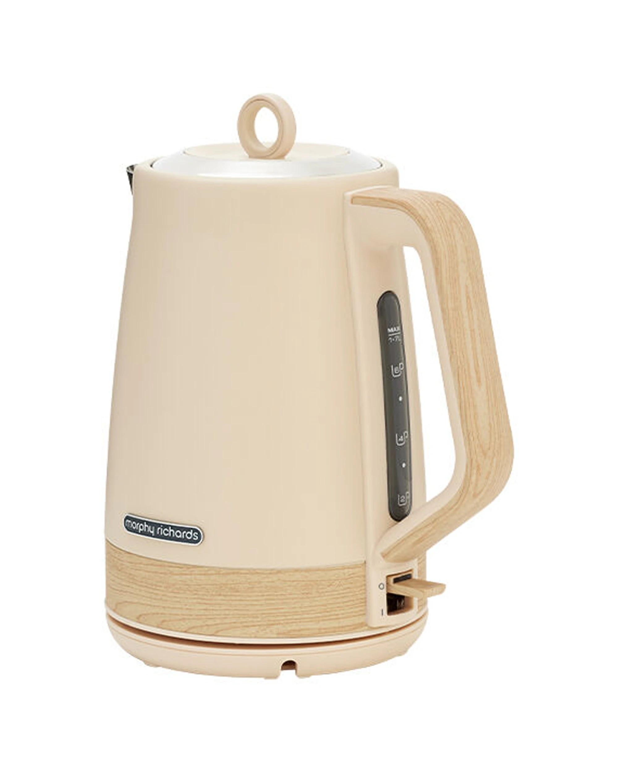 4 Morphy Richards Essence Scandi Jug Kettle 1.7L Boil Dry Protection 360 Base - Beige, 4 of 5